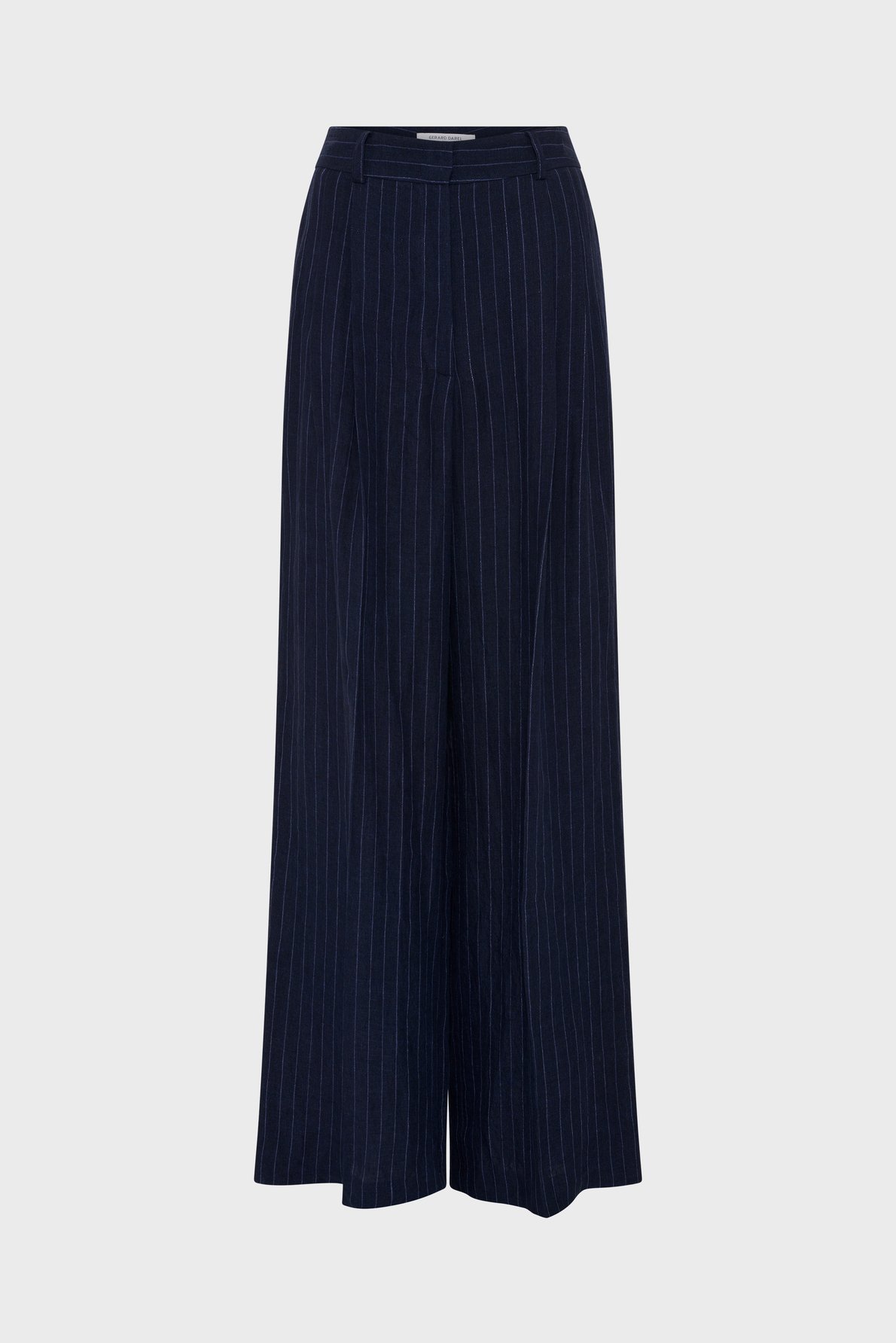 Pantalon large rayé en lin - ayla GERARD DAREL Bleu