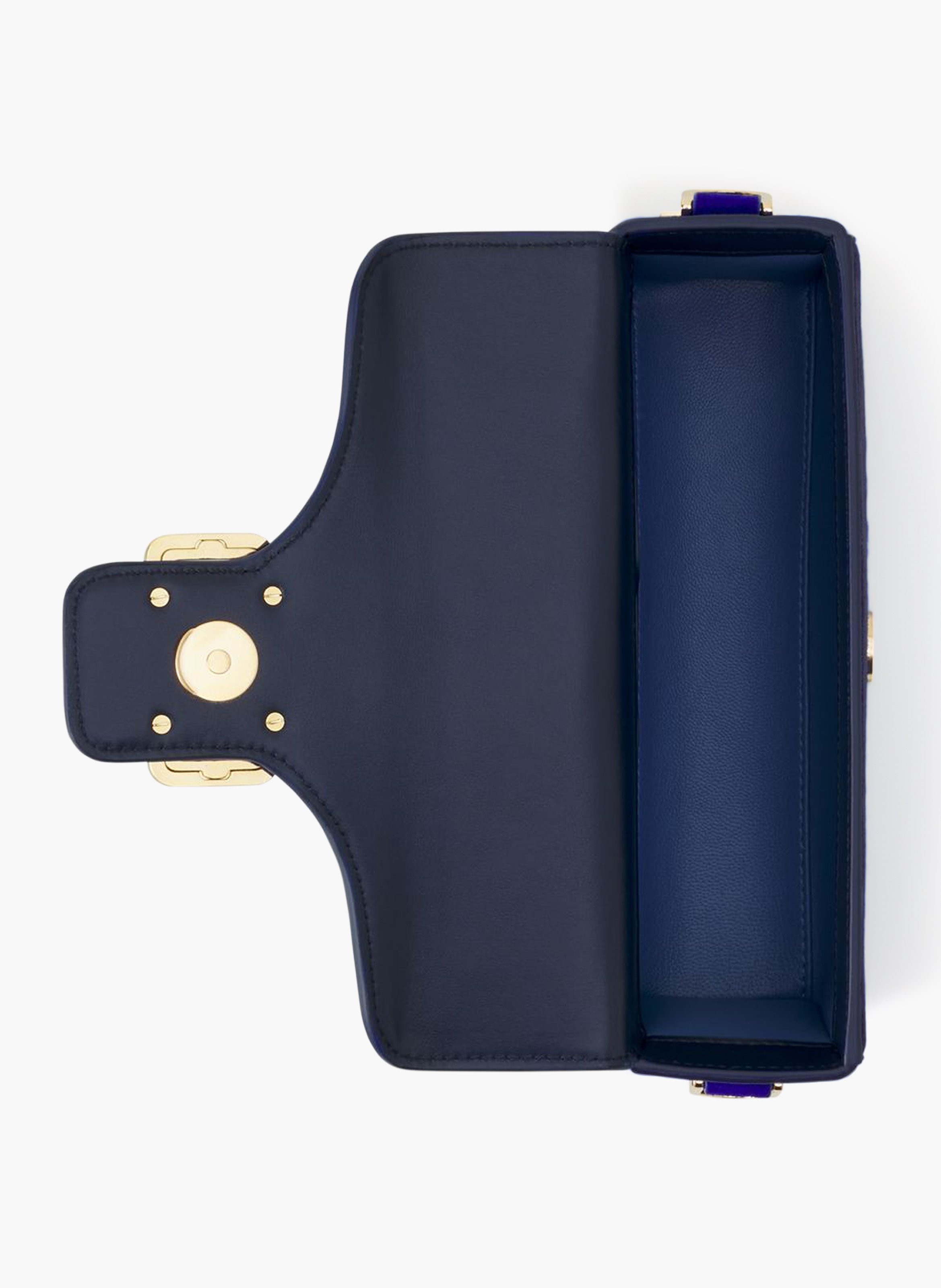 Sac pencil cat nano en cuir LANVIN Bleu