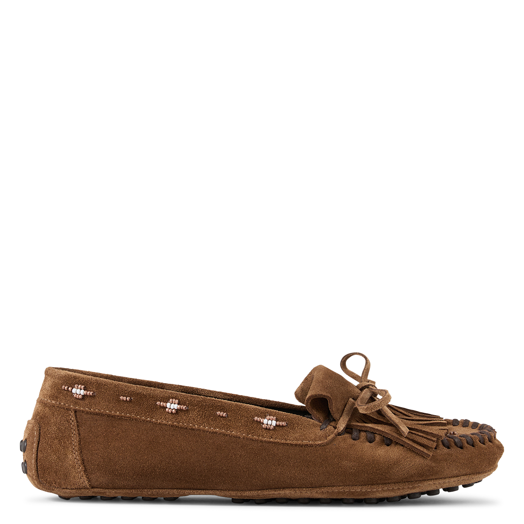 Mocassins en cuir corto BA&SH Marron