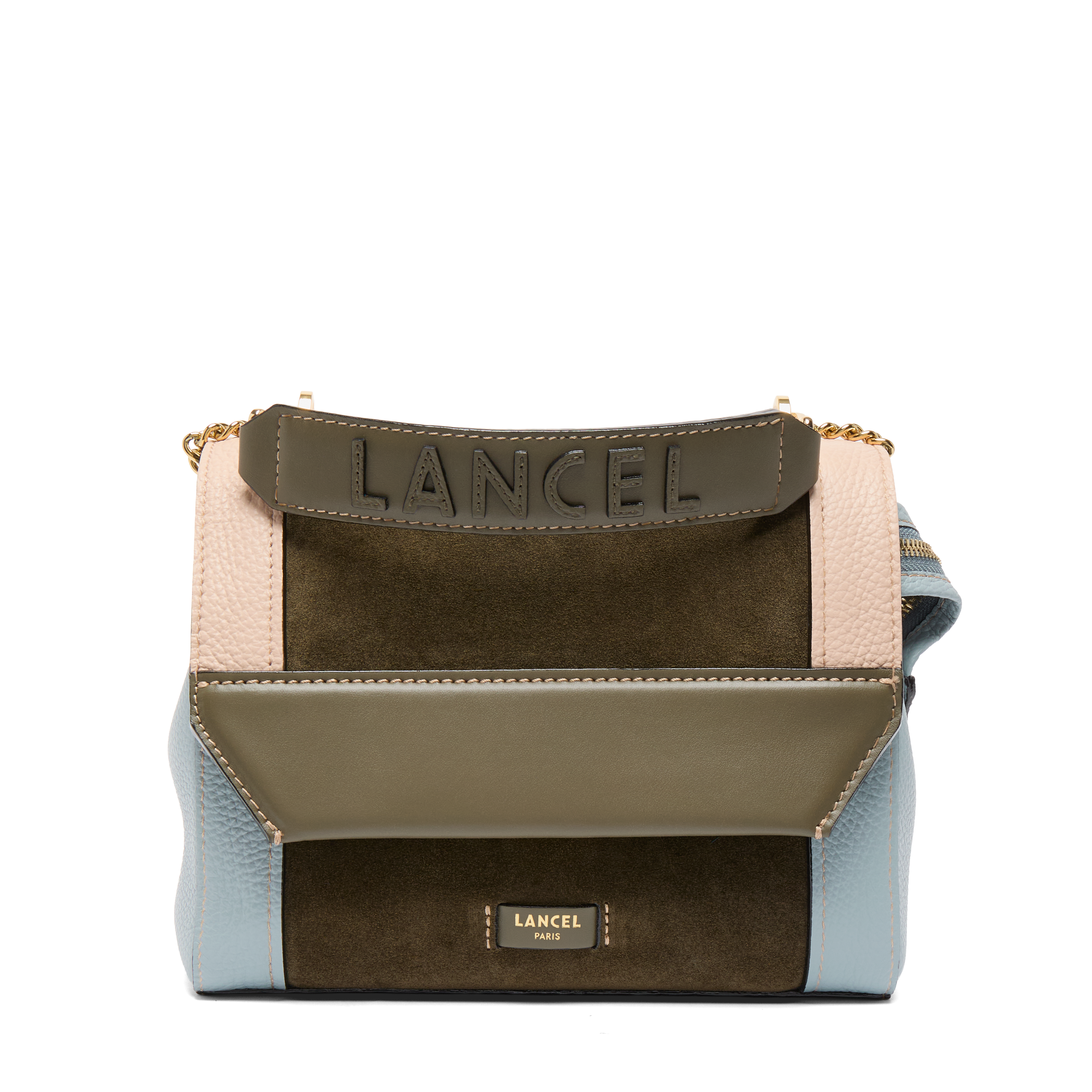 Flap bag medium ninon by lancel in leather LANCEL Green