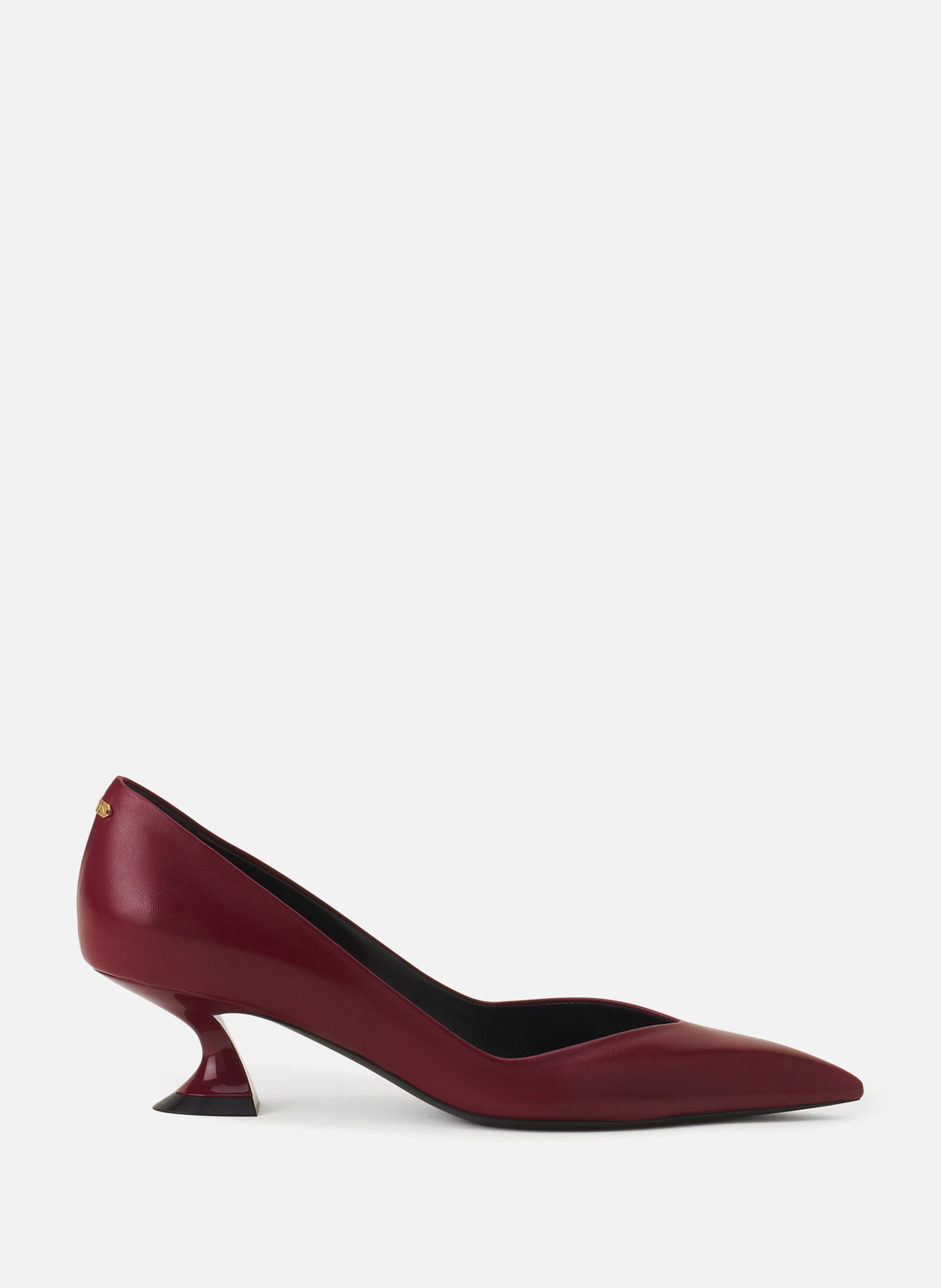 Escarpin midnight step en cuir LANVIN Marron