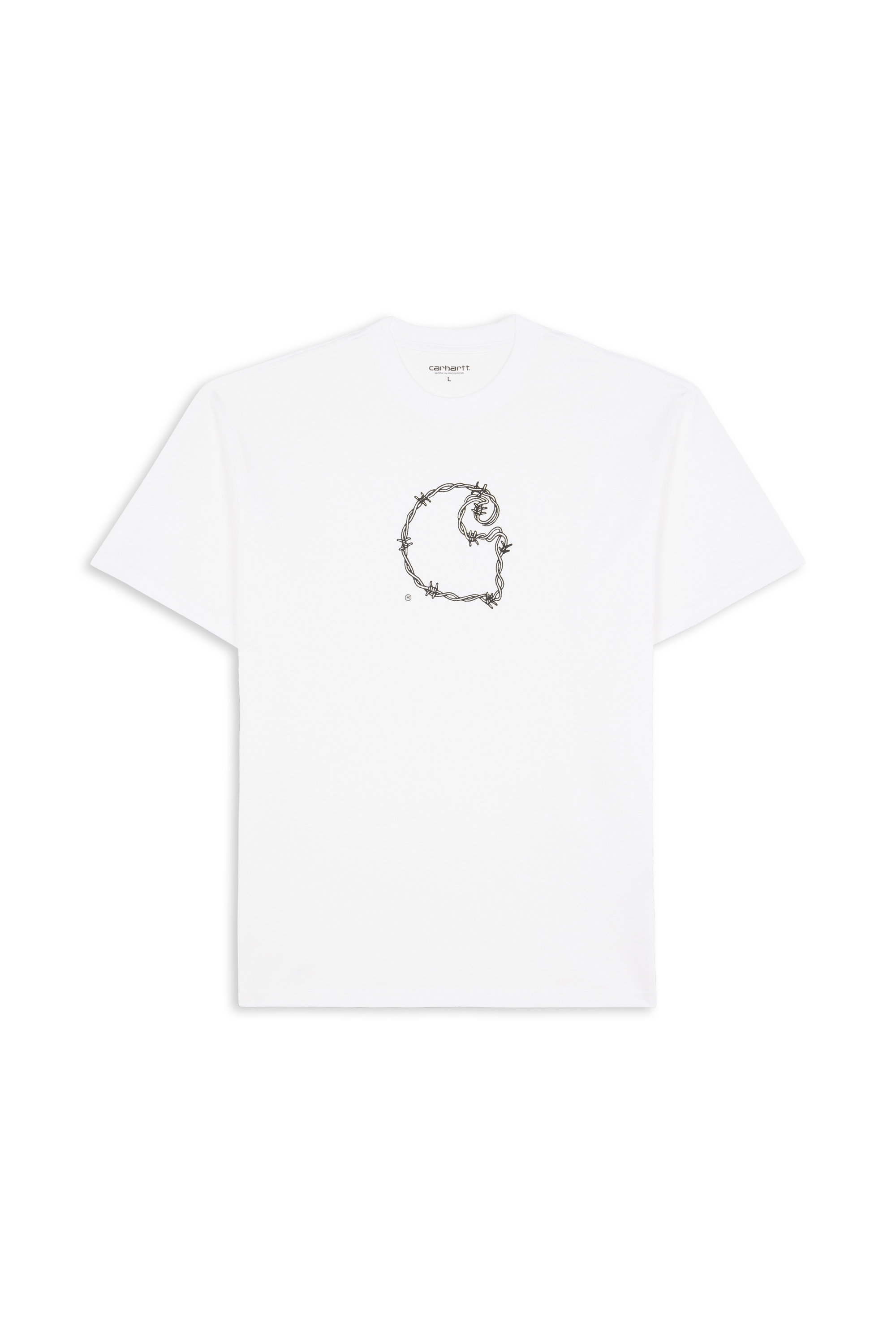 T-shirt s/s barbwire c t-shirt CARHARTT WIP Blanc