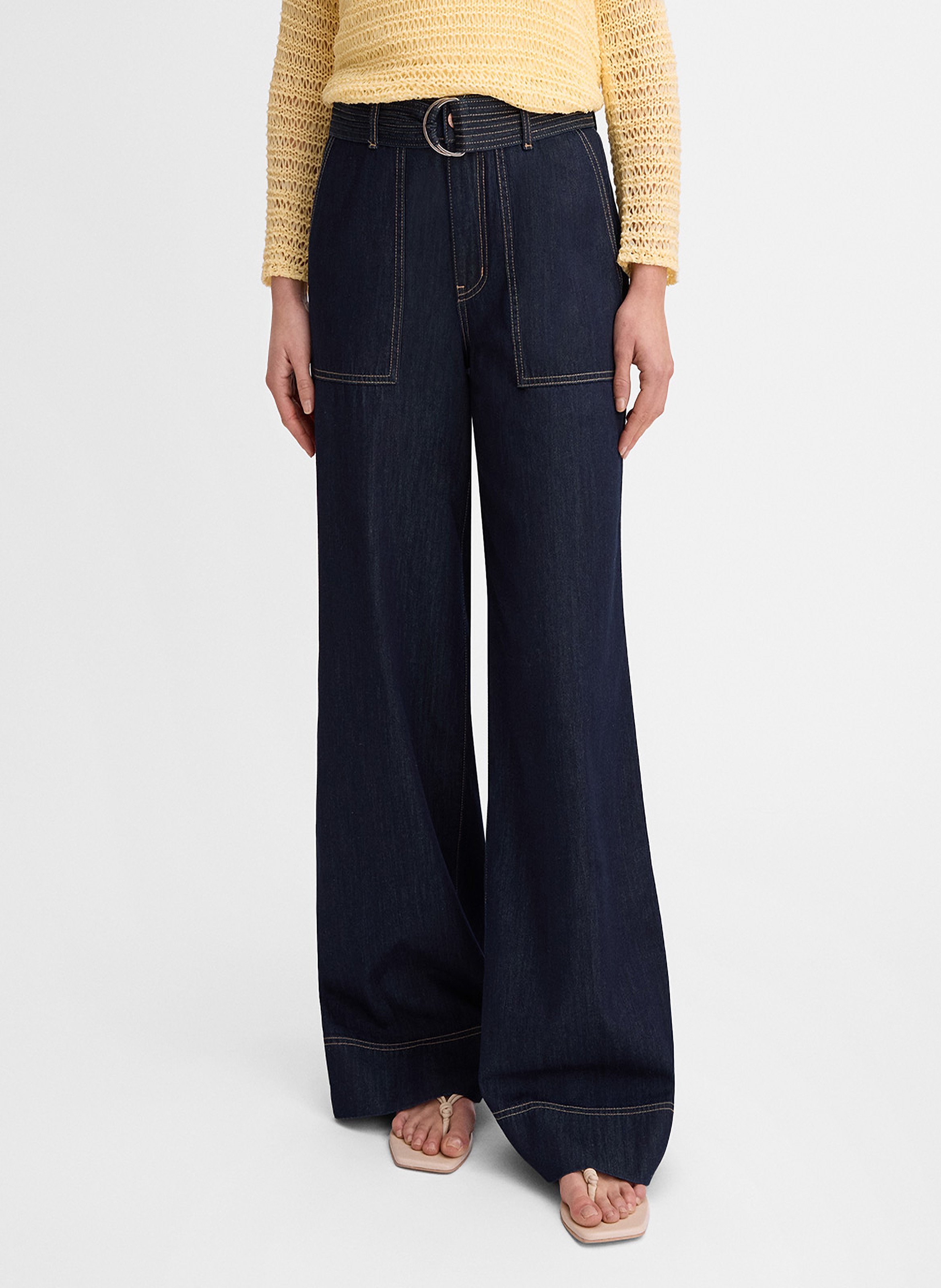 Jean large en coton saba SIMORRA Bleu