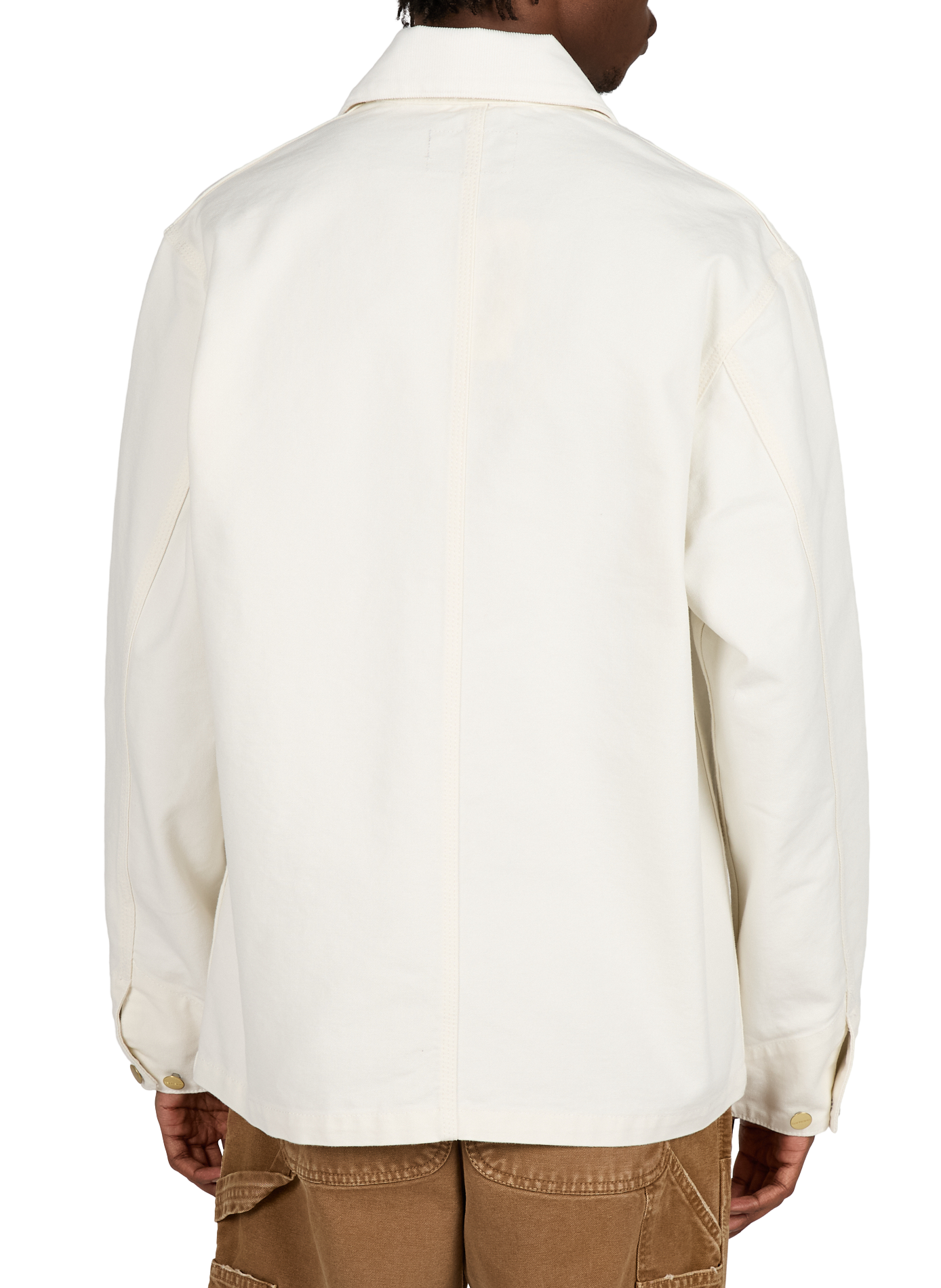 Jacke mit klassischem Kragen aus Baumwolldenim CARHARTT WIP Beige