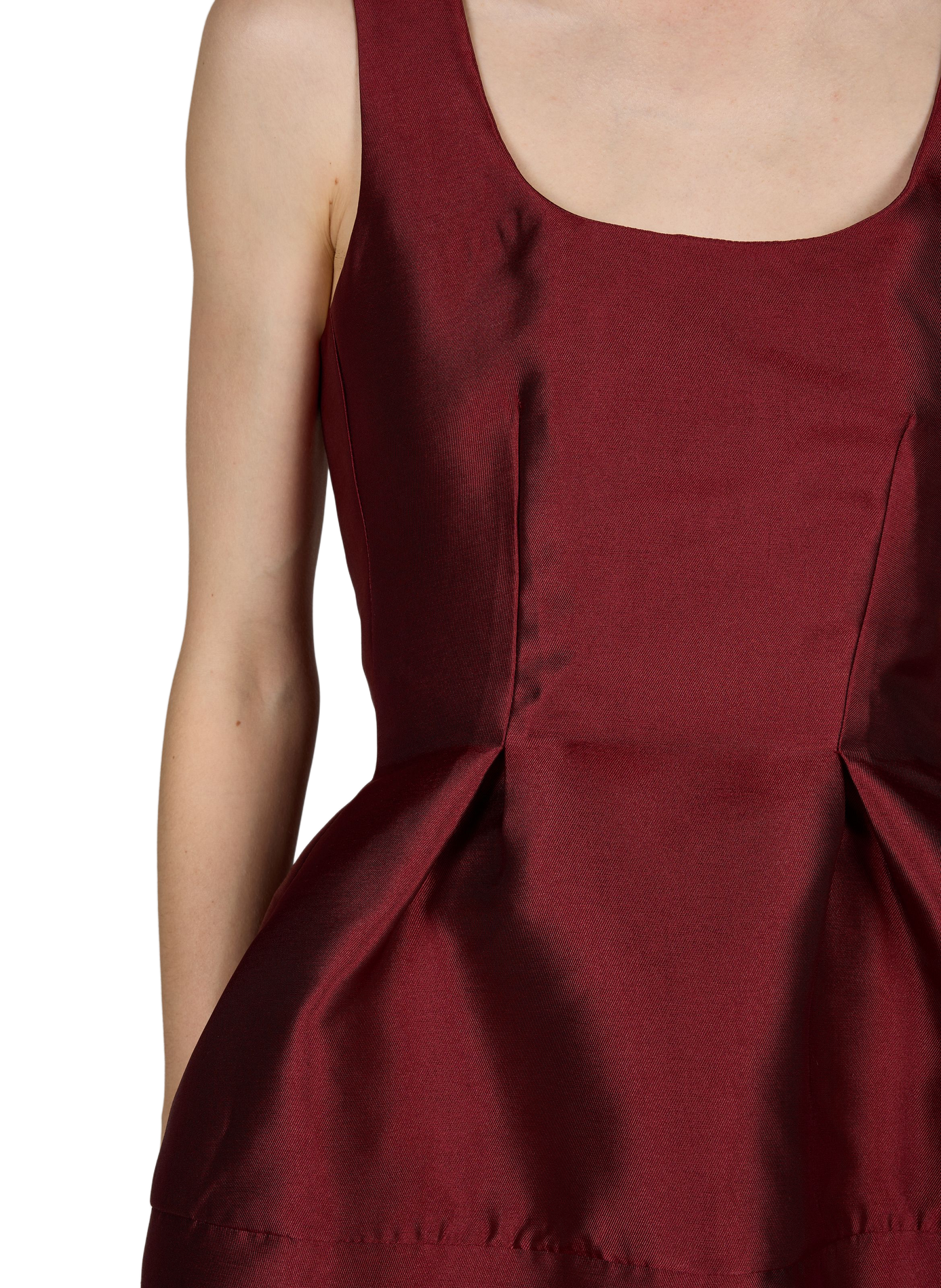 Ausgestelltes langes Kleid MARQUES ALMEIDA Rot
