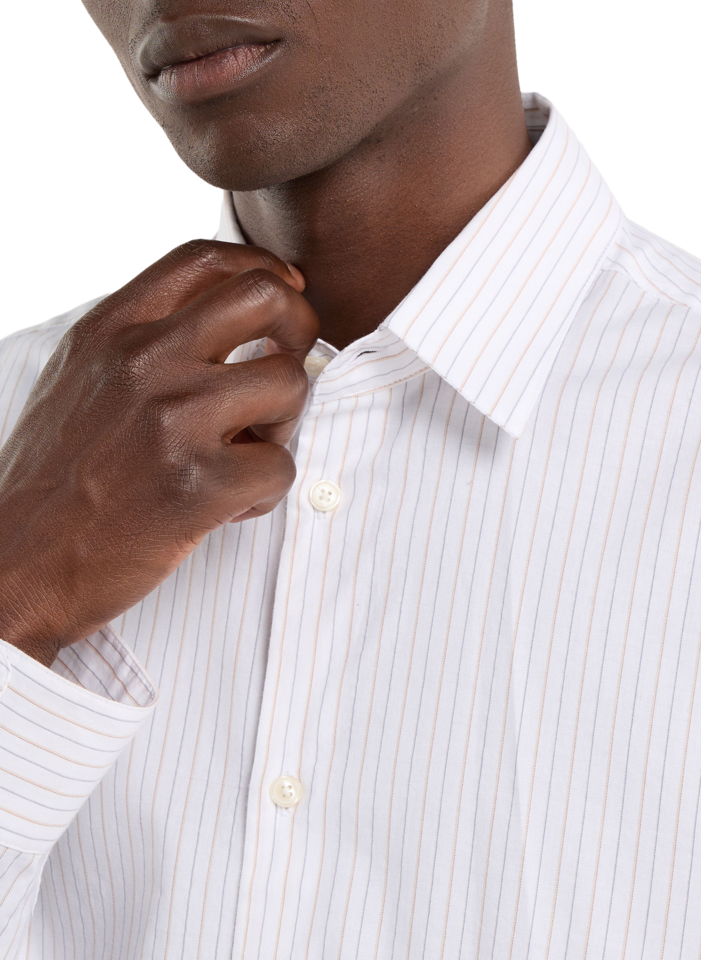Chemise rayée en coton SAISON 1865 Beige