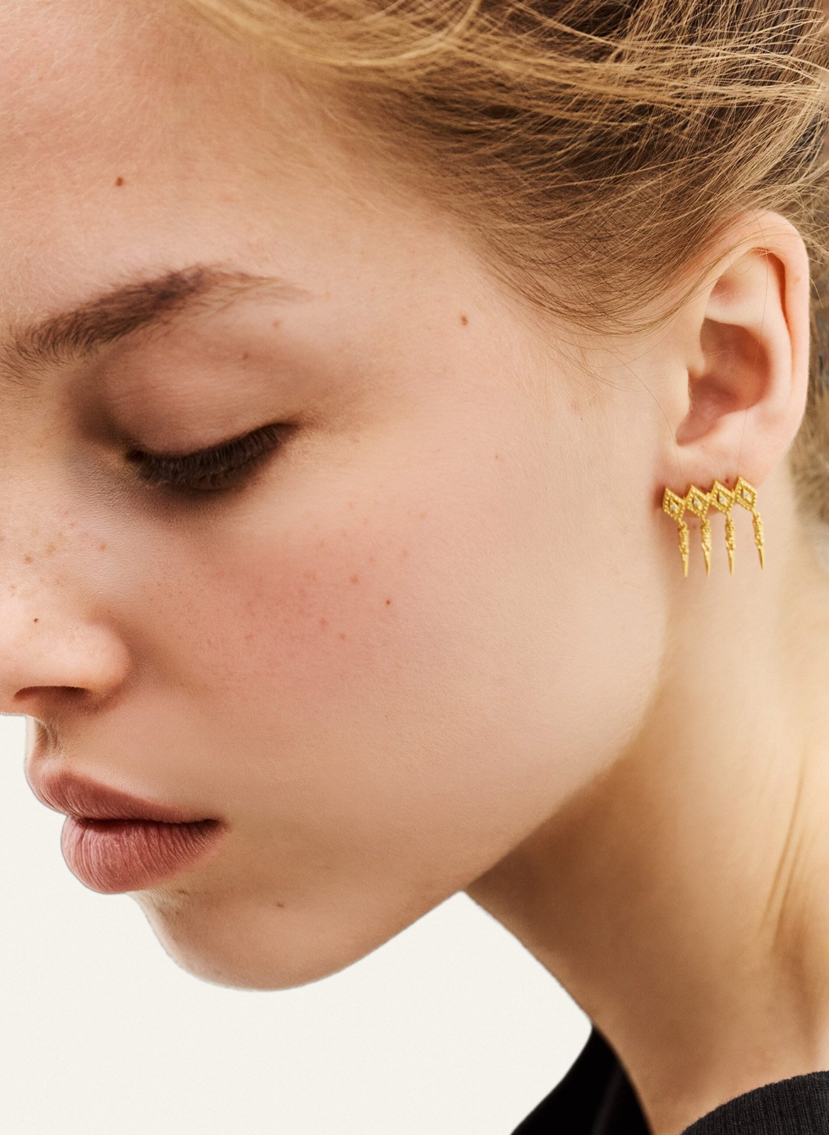 Mono boucle d'oreilles pendante menly BA&SH Doré
