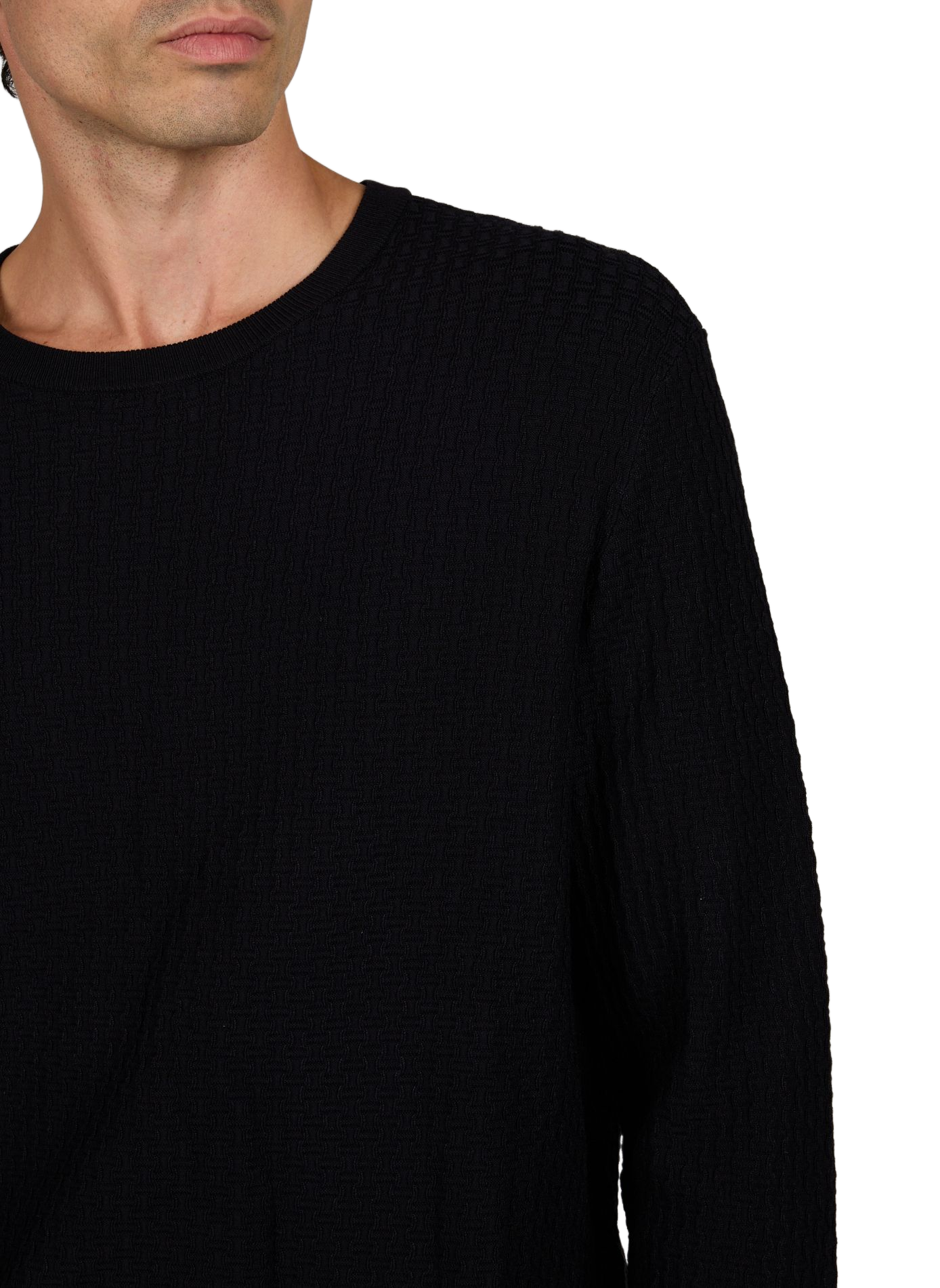 Texturiertes Pullover ARMANI EXCHANGE Blau