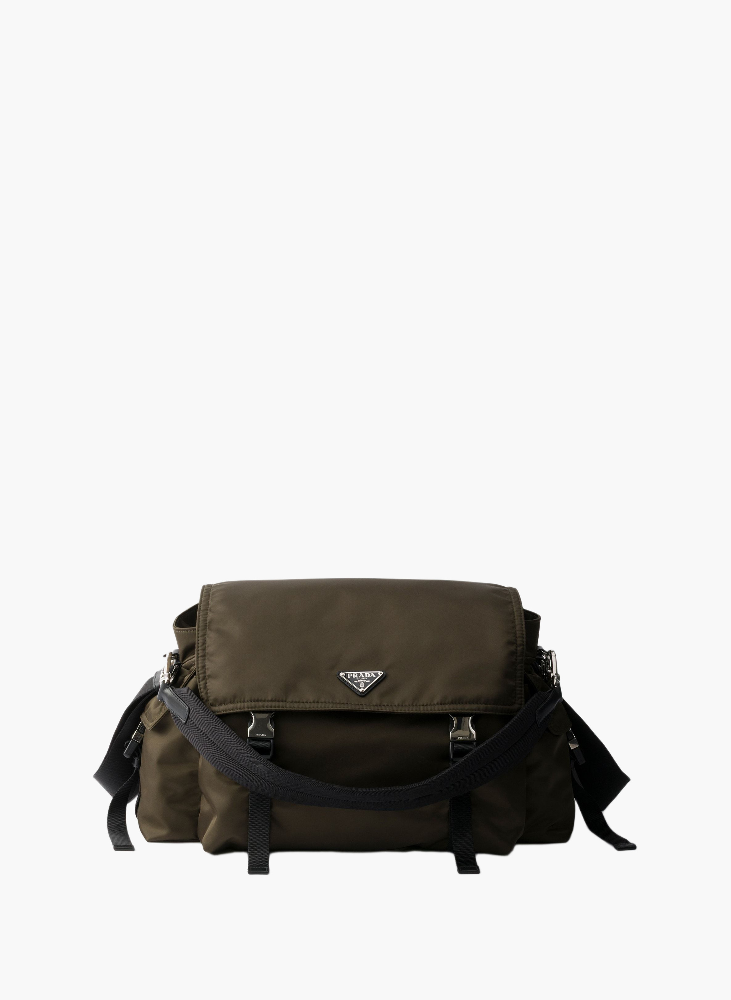 Sac prada explore en re-nylon et cuir PRADA Vert