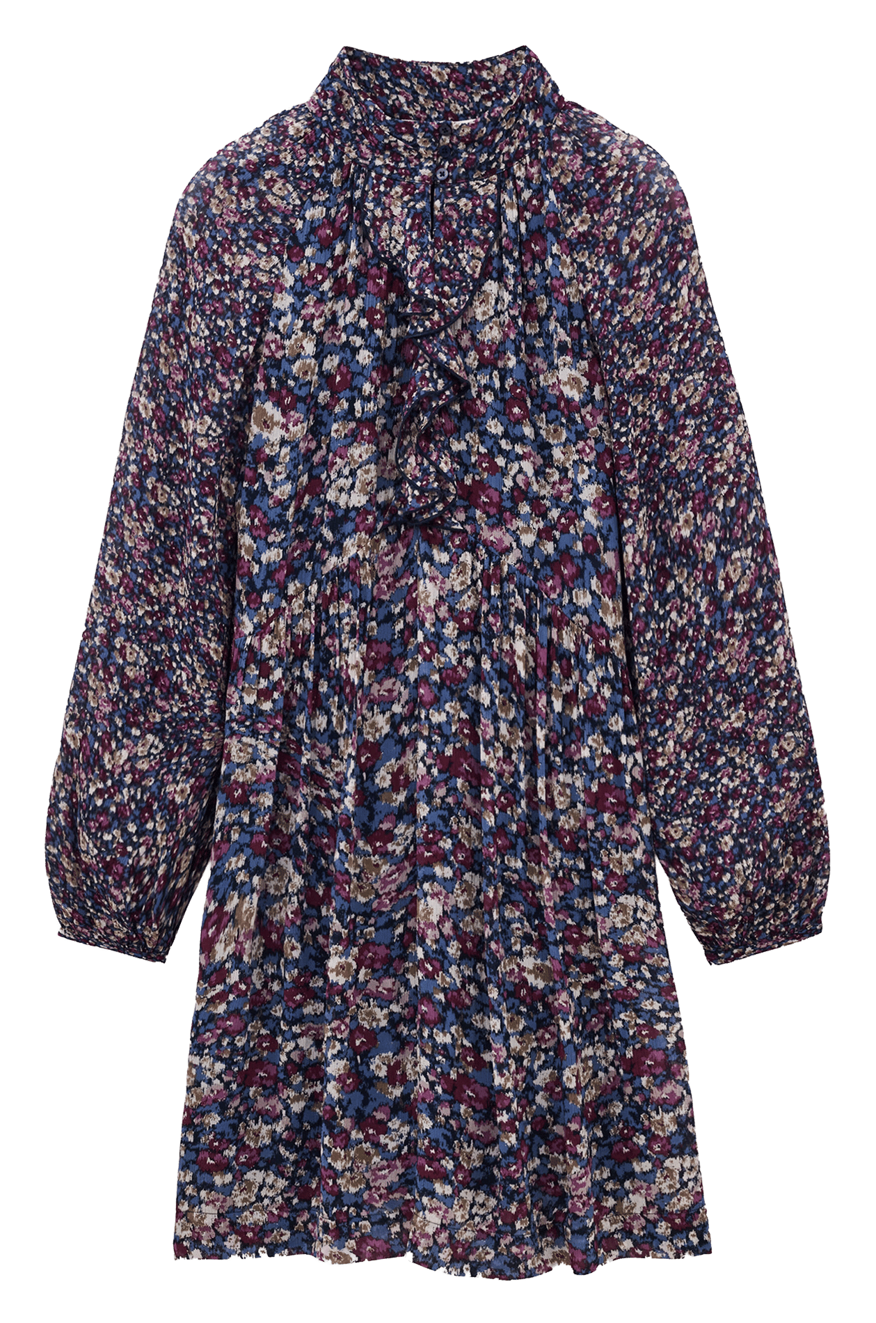 Robe courte ample imprimée kimia BA&SH Bleu