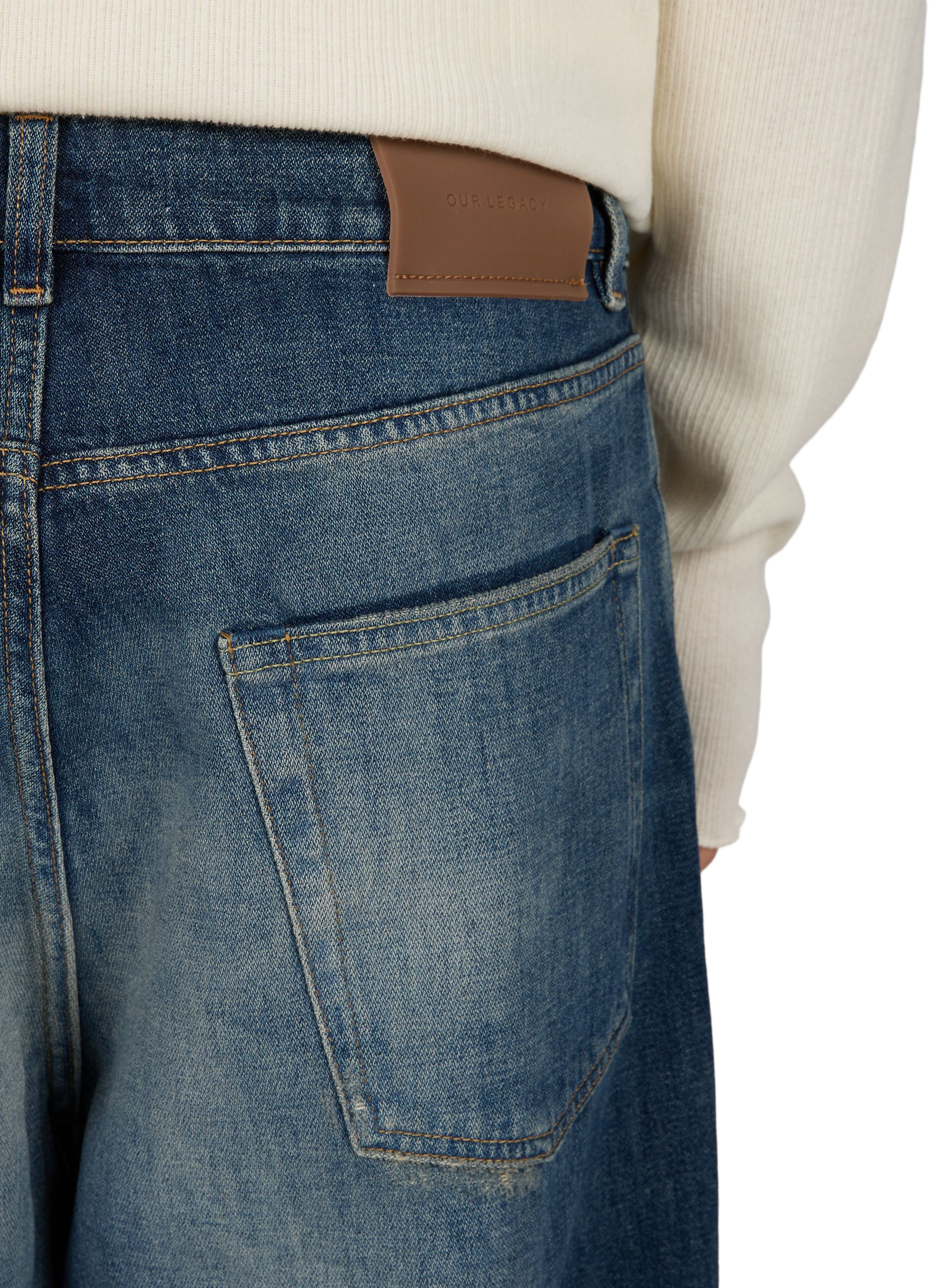 Wide cotton jeans OUR LEGACY Blue