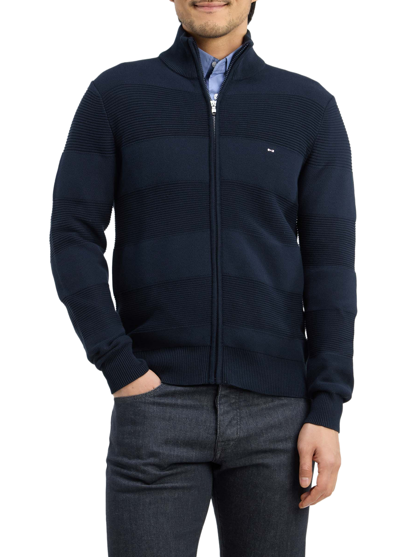 Gilet col montant  EDEN PARK Blauw