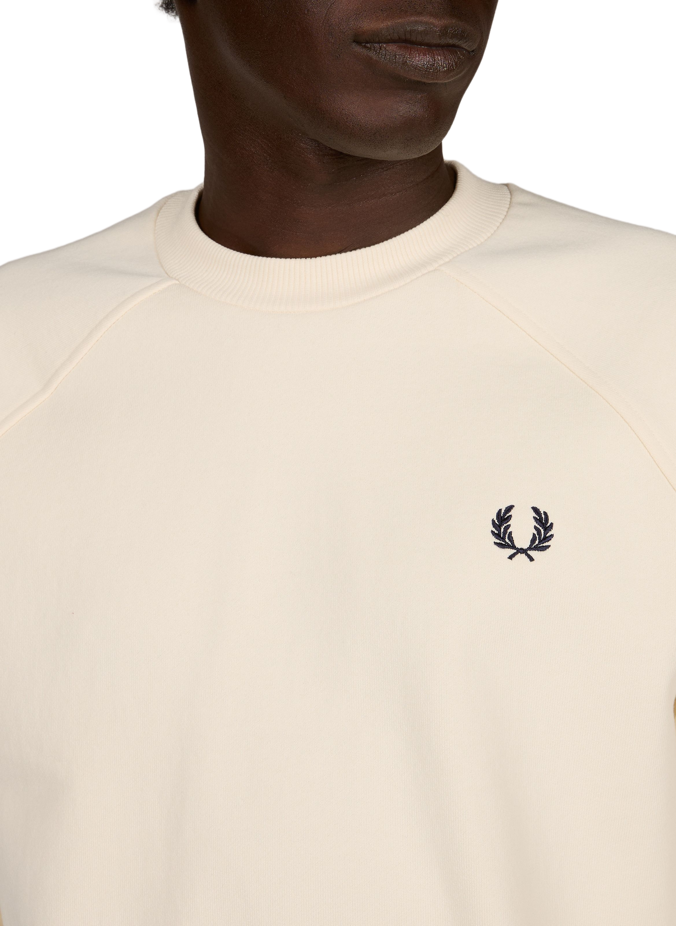 Cotton Caspian Sweatshirt FRED PERRY Beige