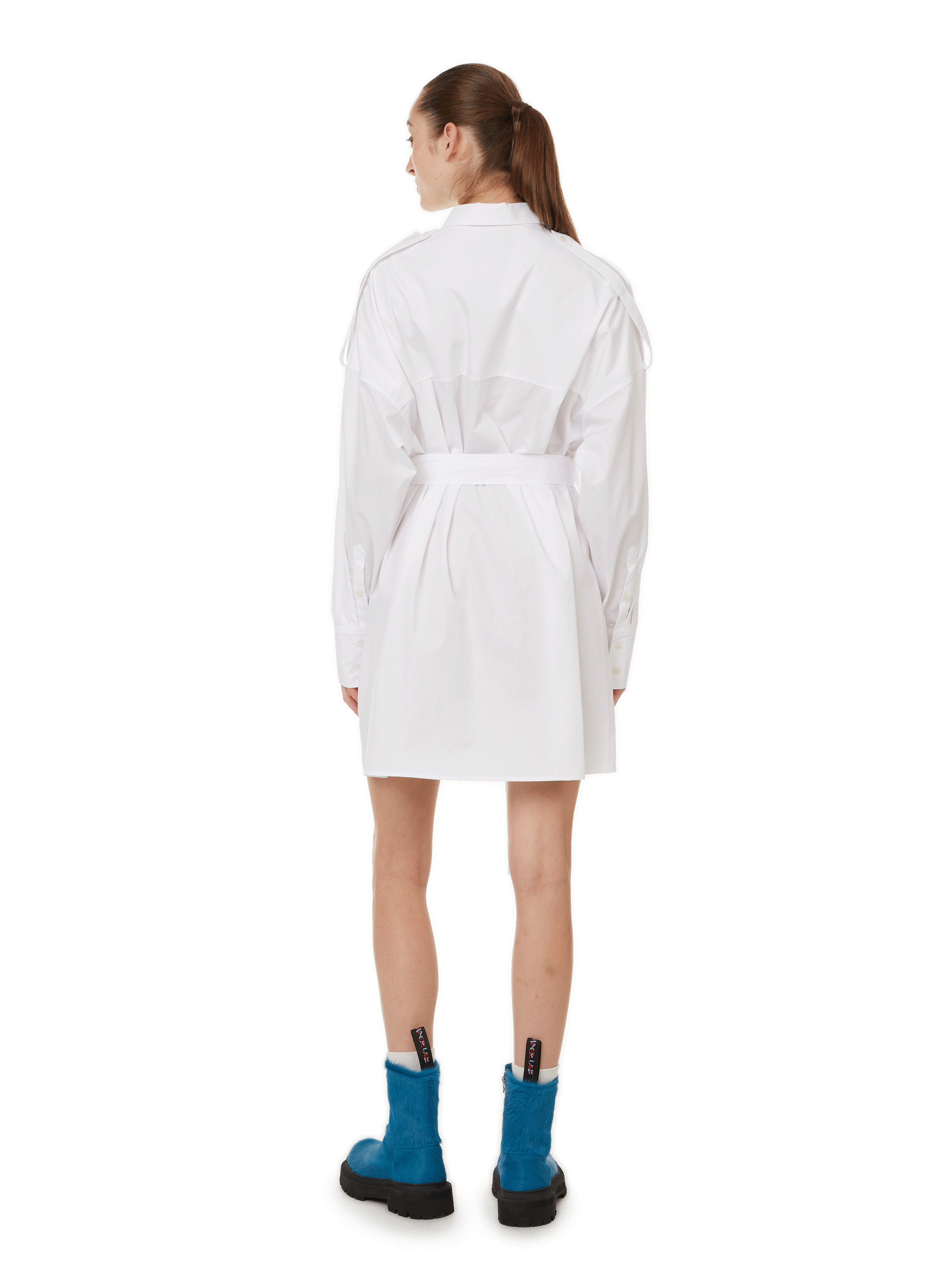 Robe courte en coton WEINSANTO Blanc