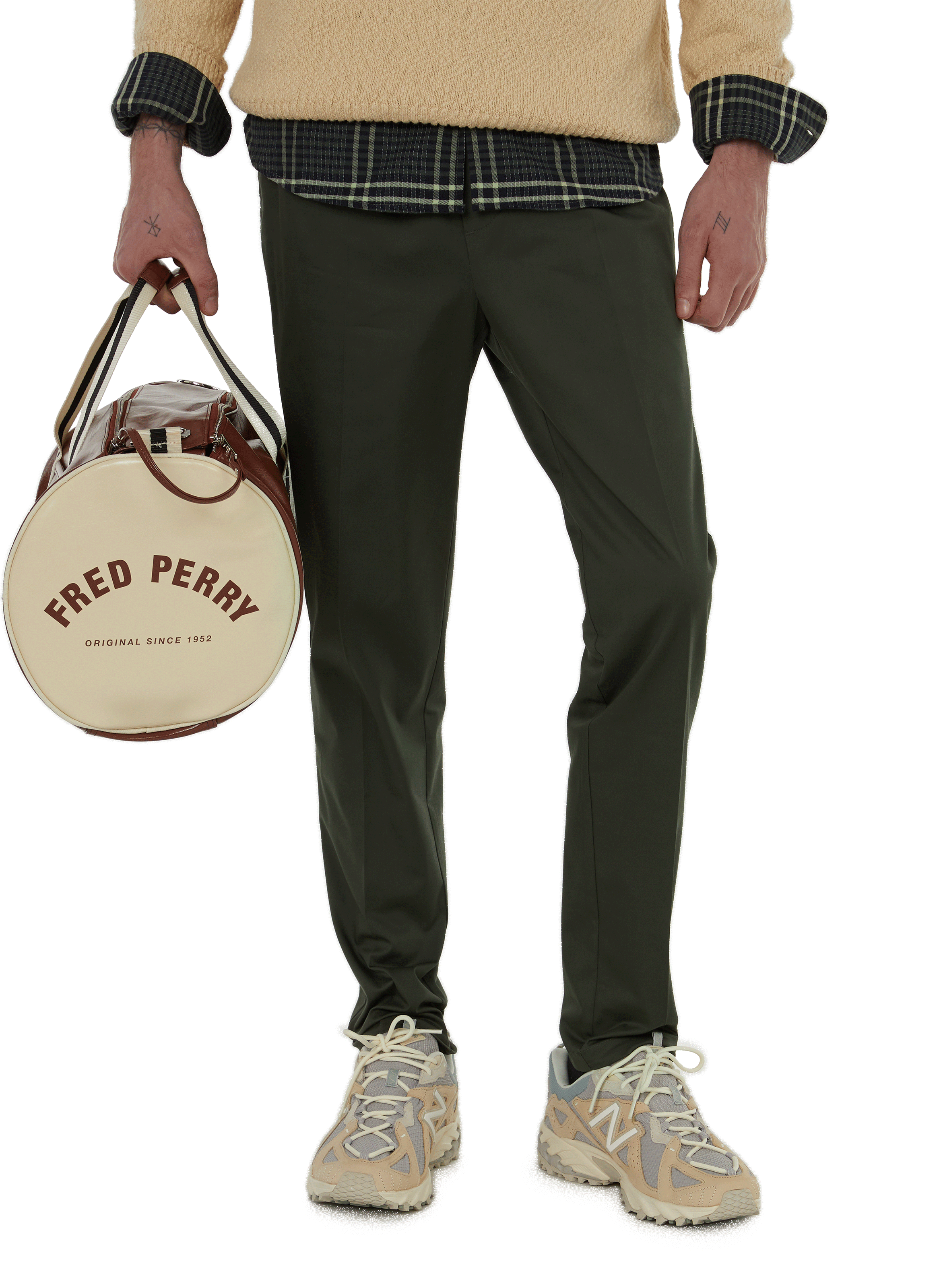 SAMSOE SAMSOE Cigarette trousers  Green