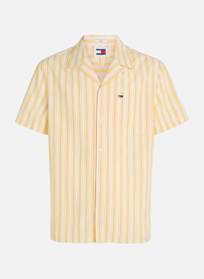 Striped cotton and linen shirt TOMMY HILFIGER