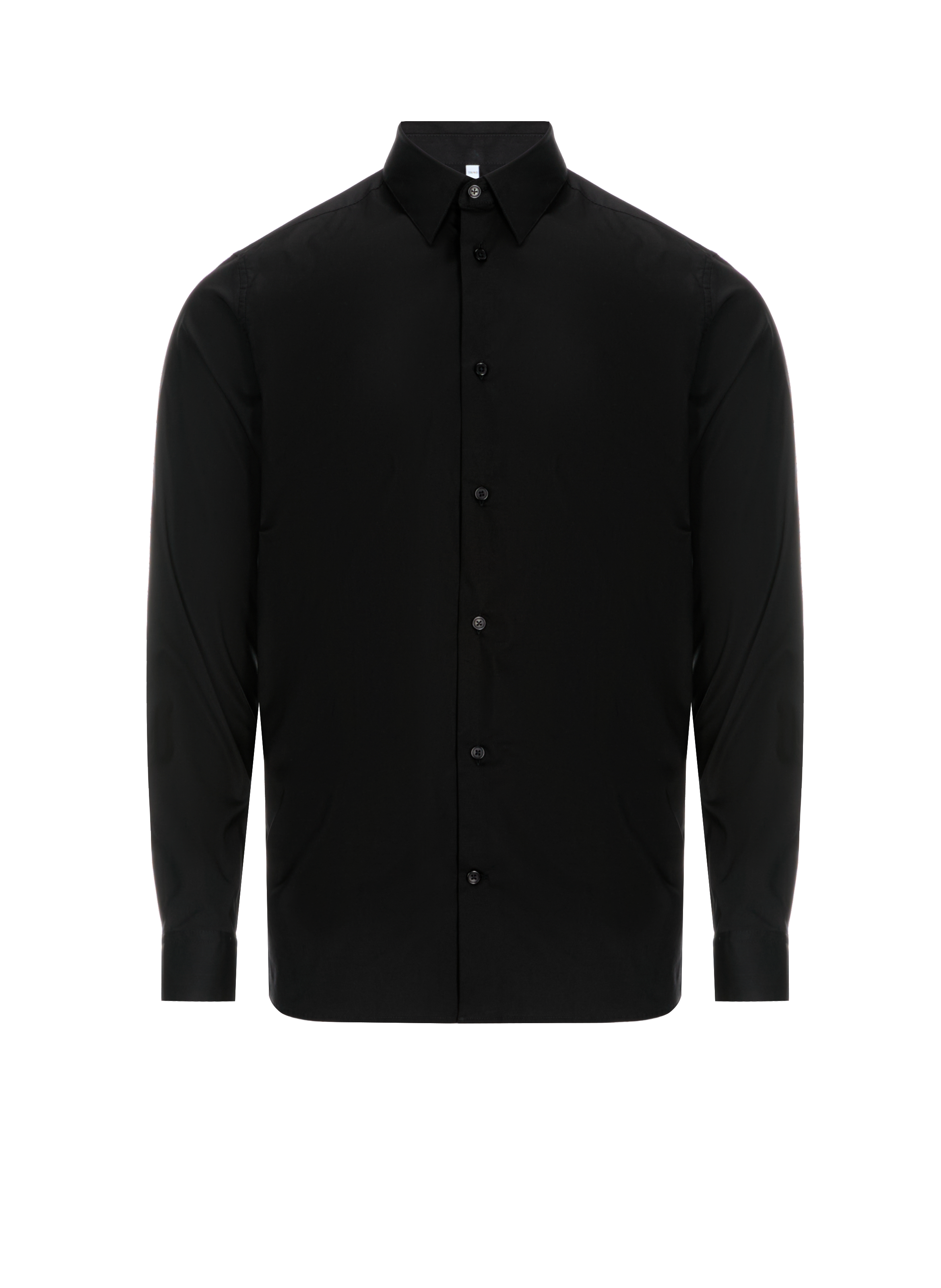 AU PRINTEMPS PARIS Cotton poplin shirt Black