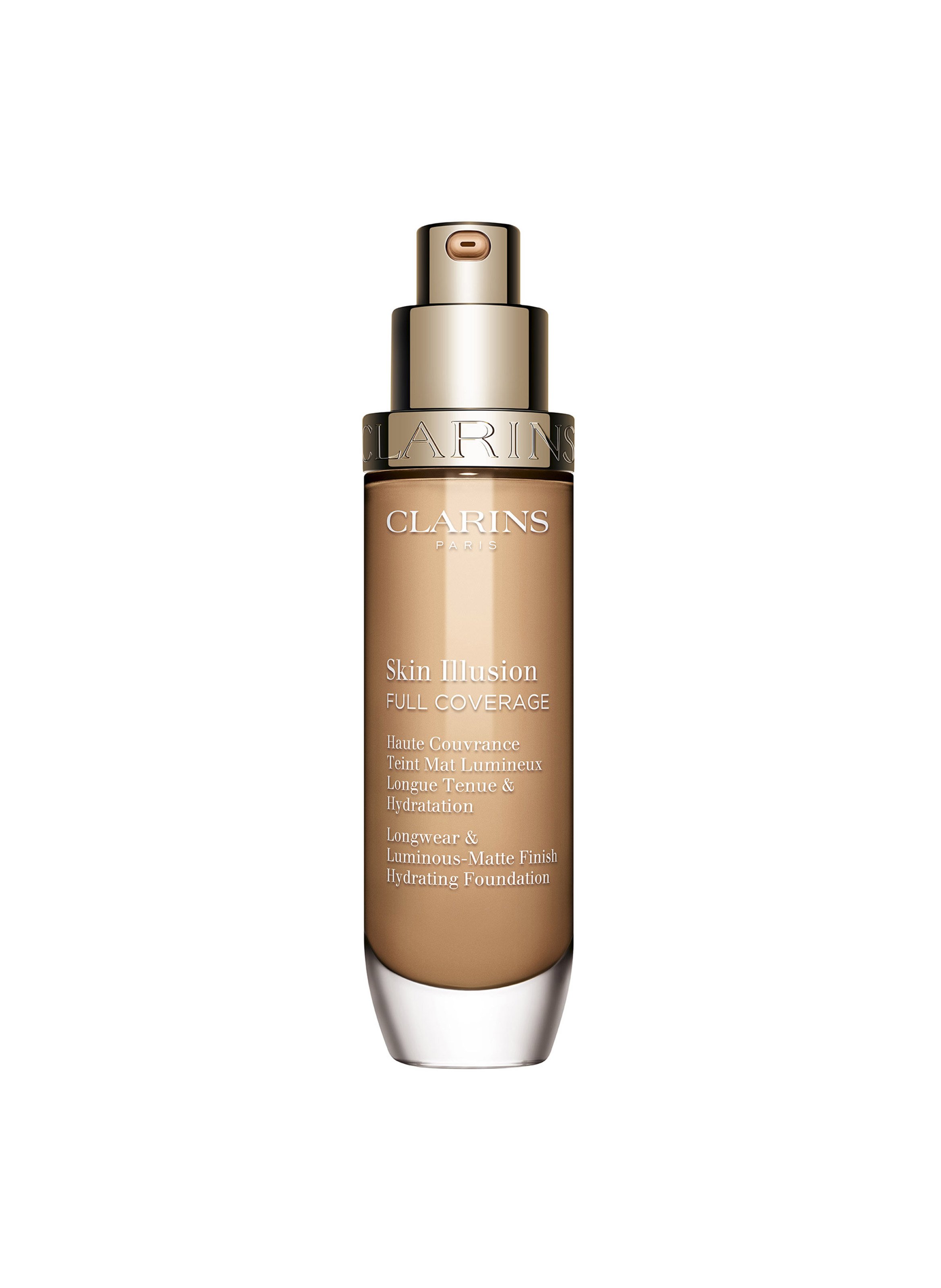 Skin Illusion Full Coverage - Hoog Dekkende Foundation Mat Stralende Teint Langdurige Hydratatie CLARINS 106n
