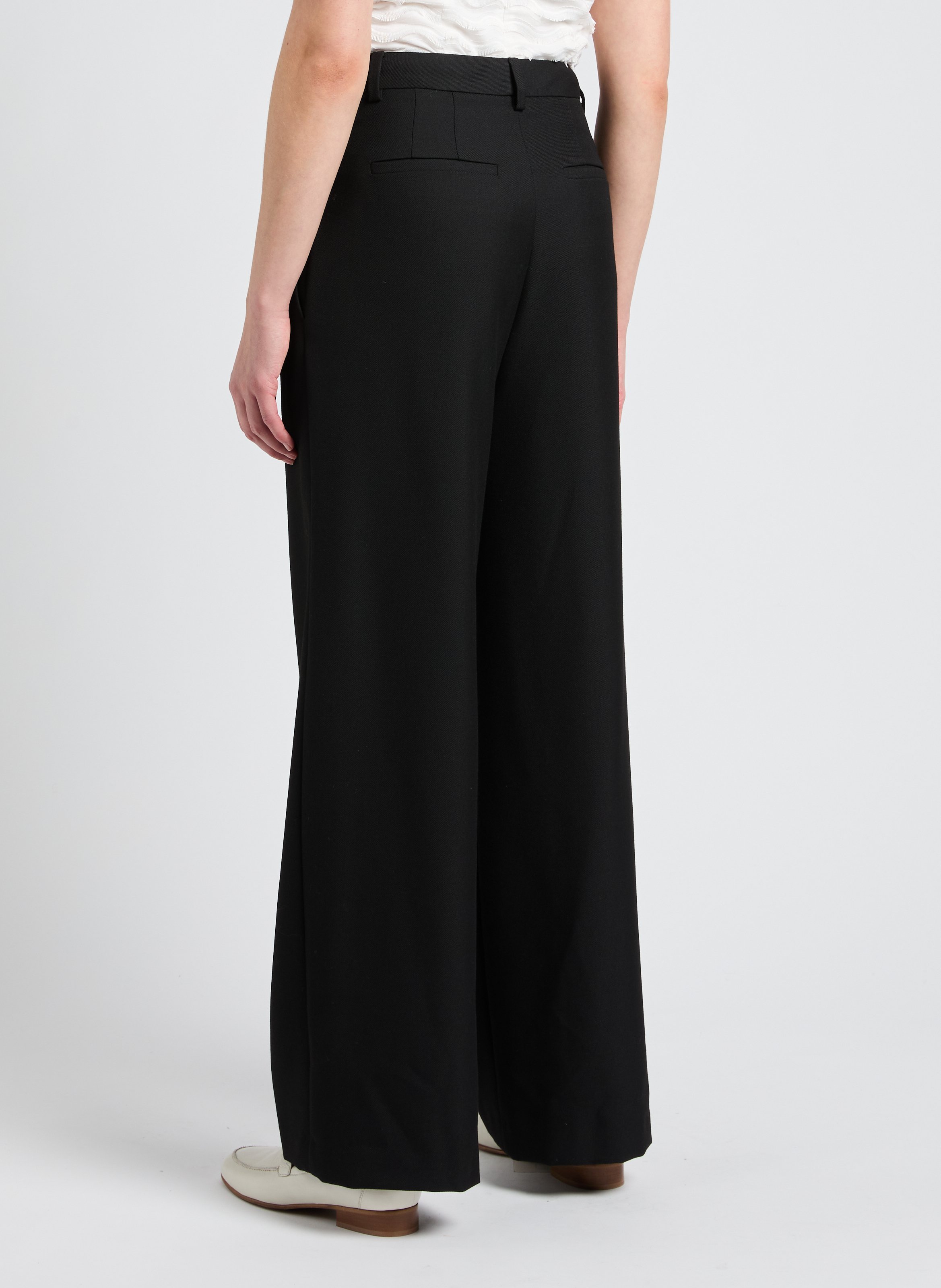 High-waisted wide-leg trousers SAISON 1865 Black