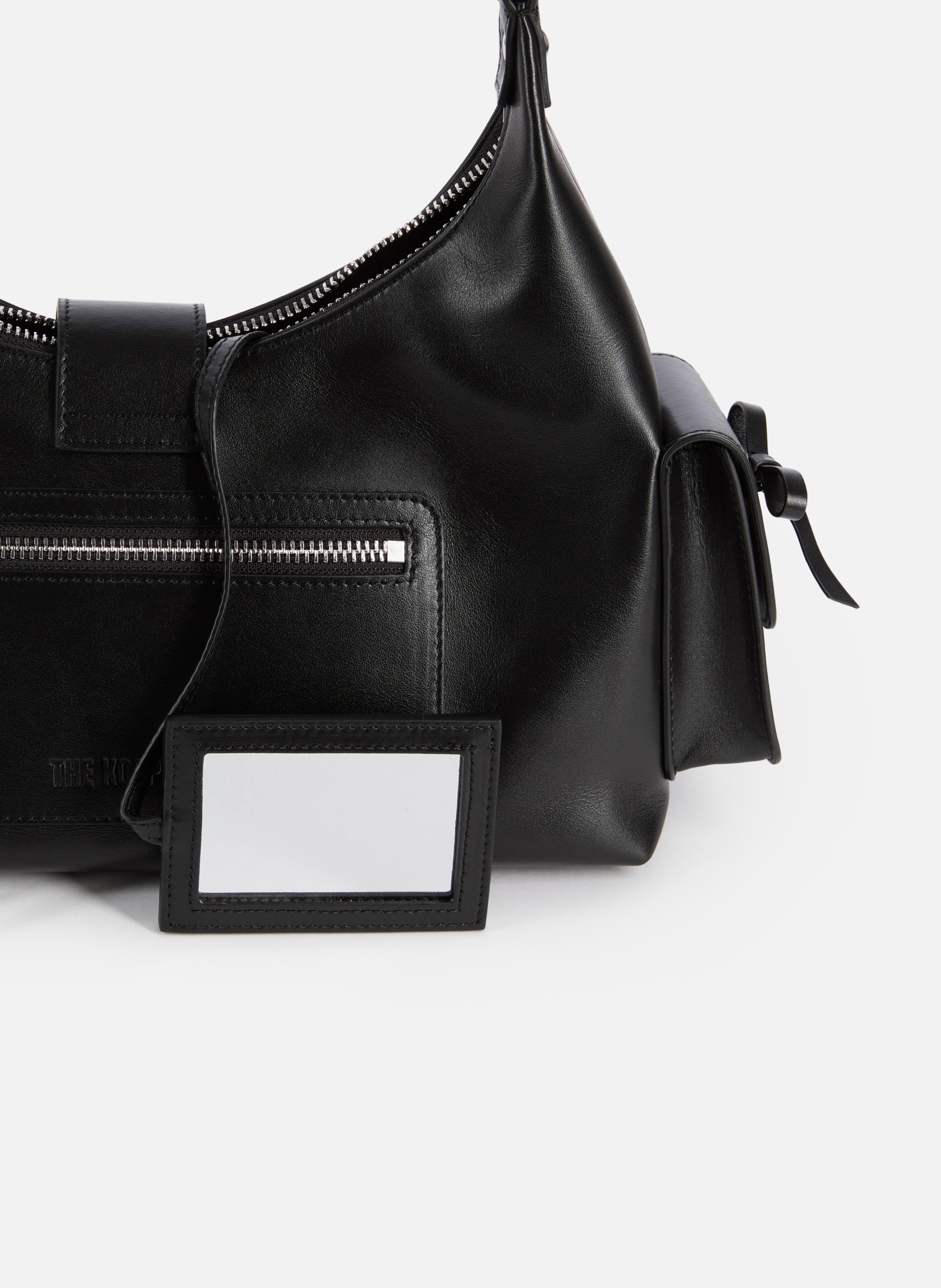 Sac amelia chaîne en cuir lisse THE KOOPLES Noir