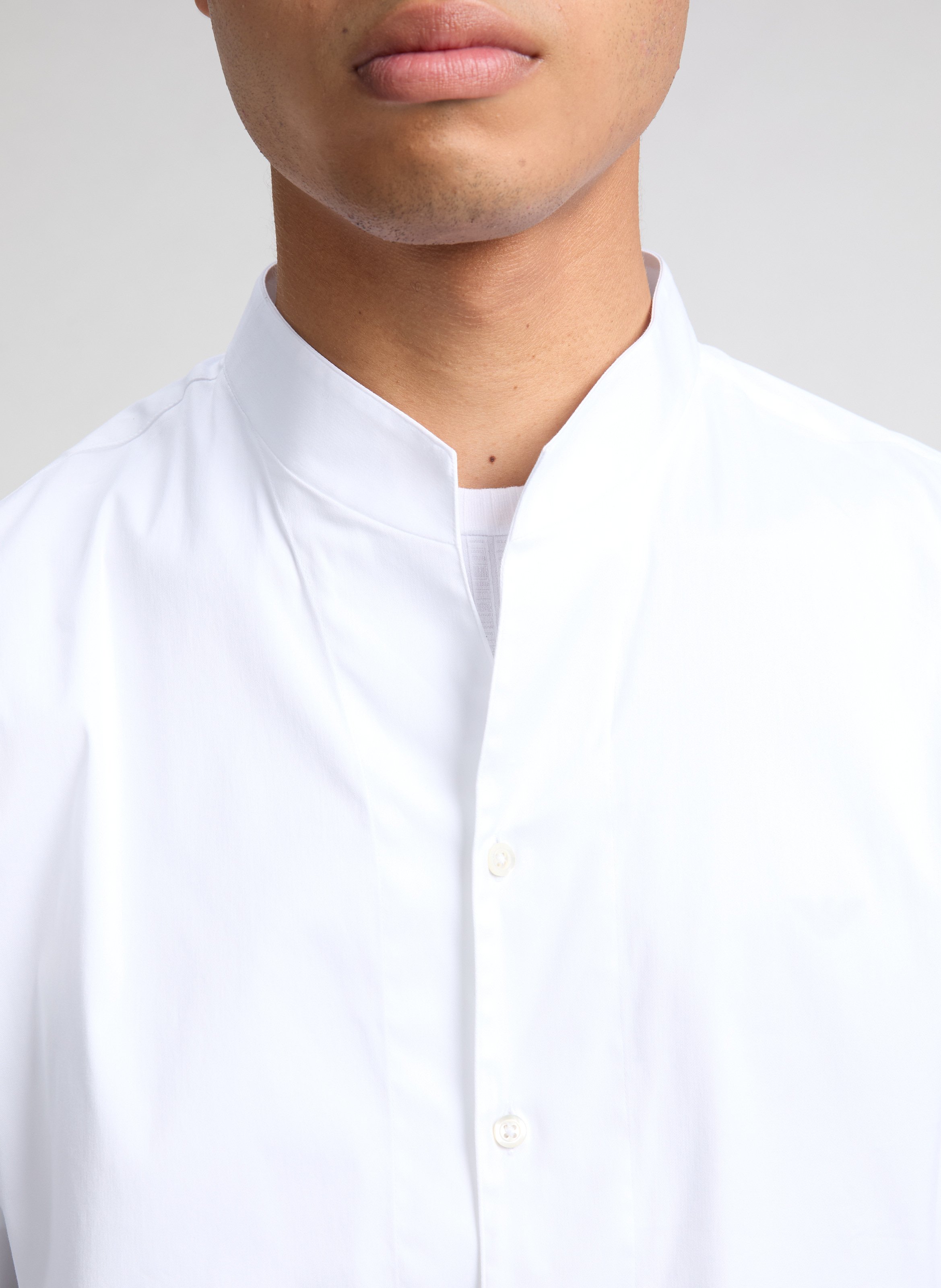 Cotton blend shirt EMPORIO ARMANI White