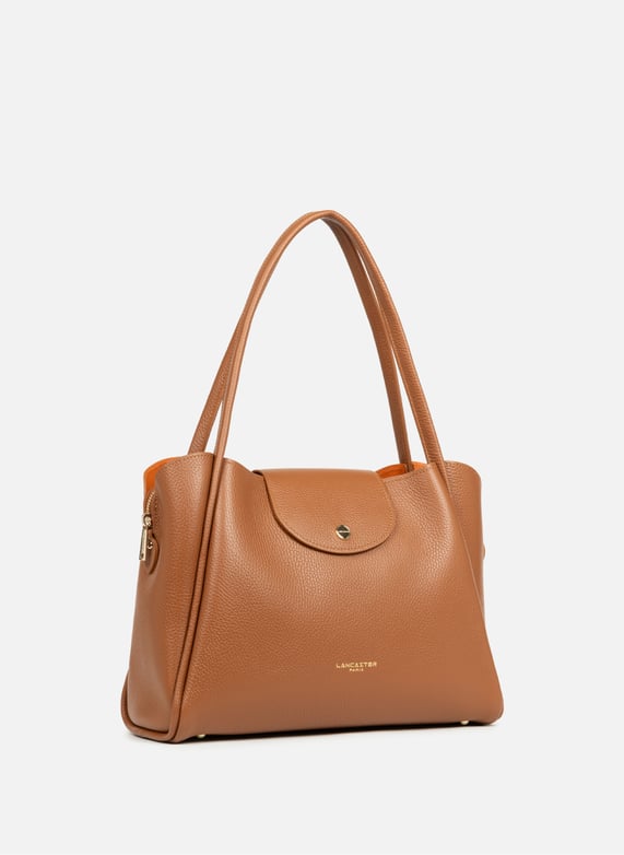 Sac cabas épaule - ida double | Marron by LANCASTER Sac cabas épaule - ida double Marron