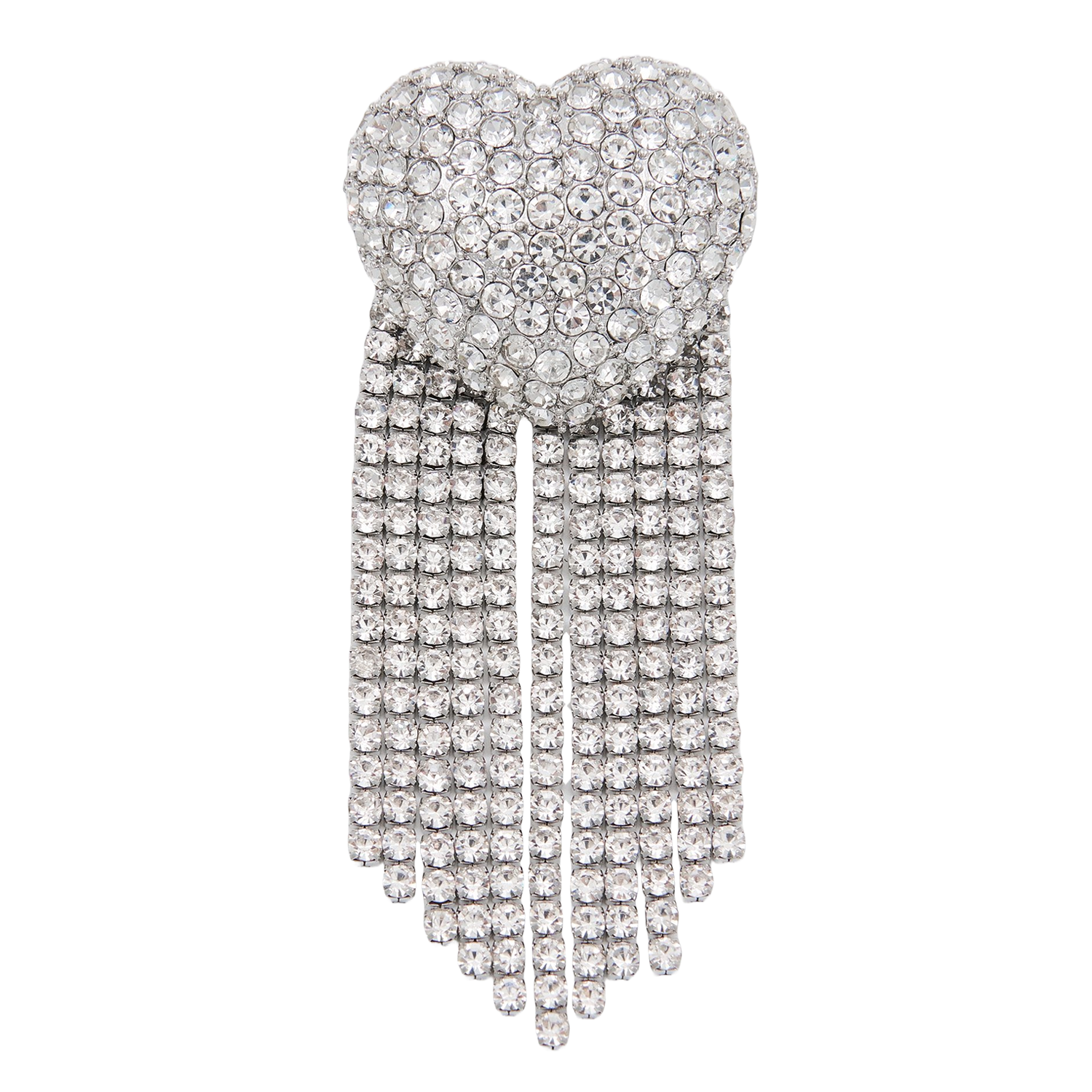 Broche cœur en strass ilive ESSENTIEL ANTWERP Argent