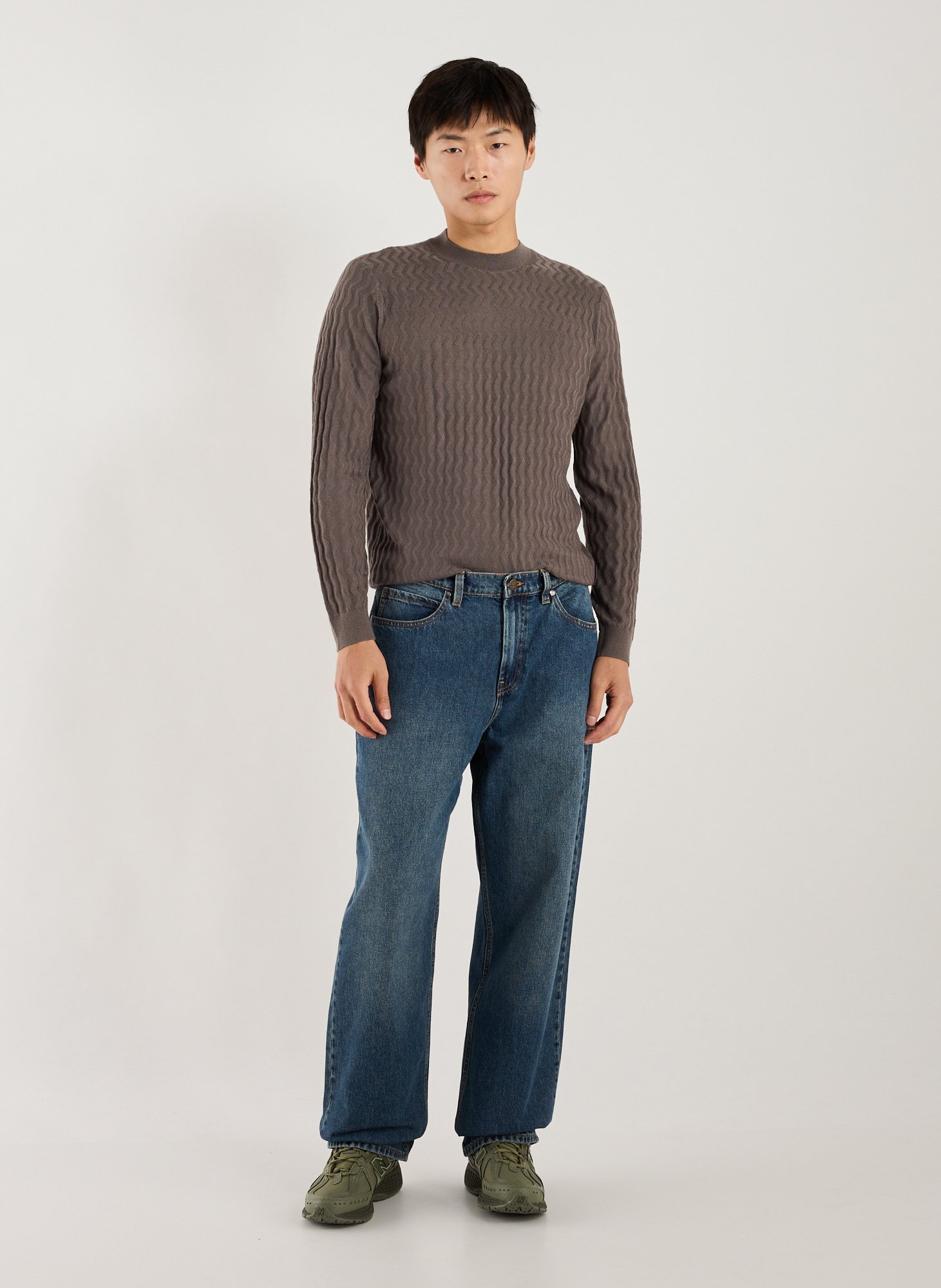 Cotton-blend jumper ARMANI EXCHANGE Brown