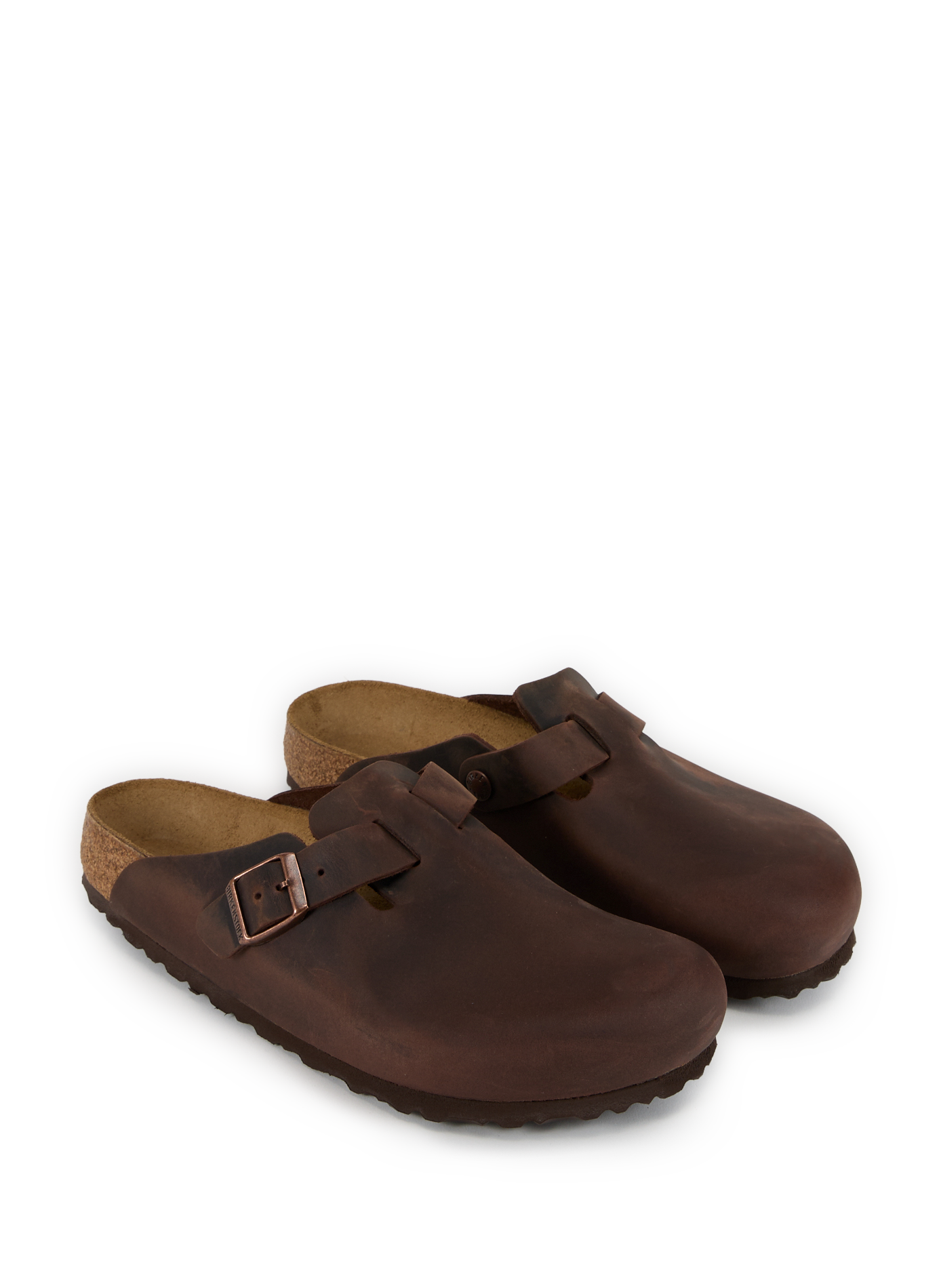 Mules en cuir BIRKENSTOCK Marron
