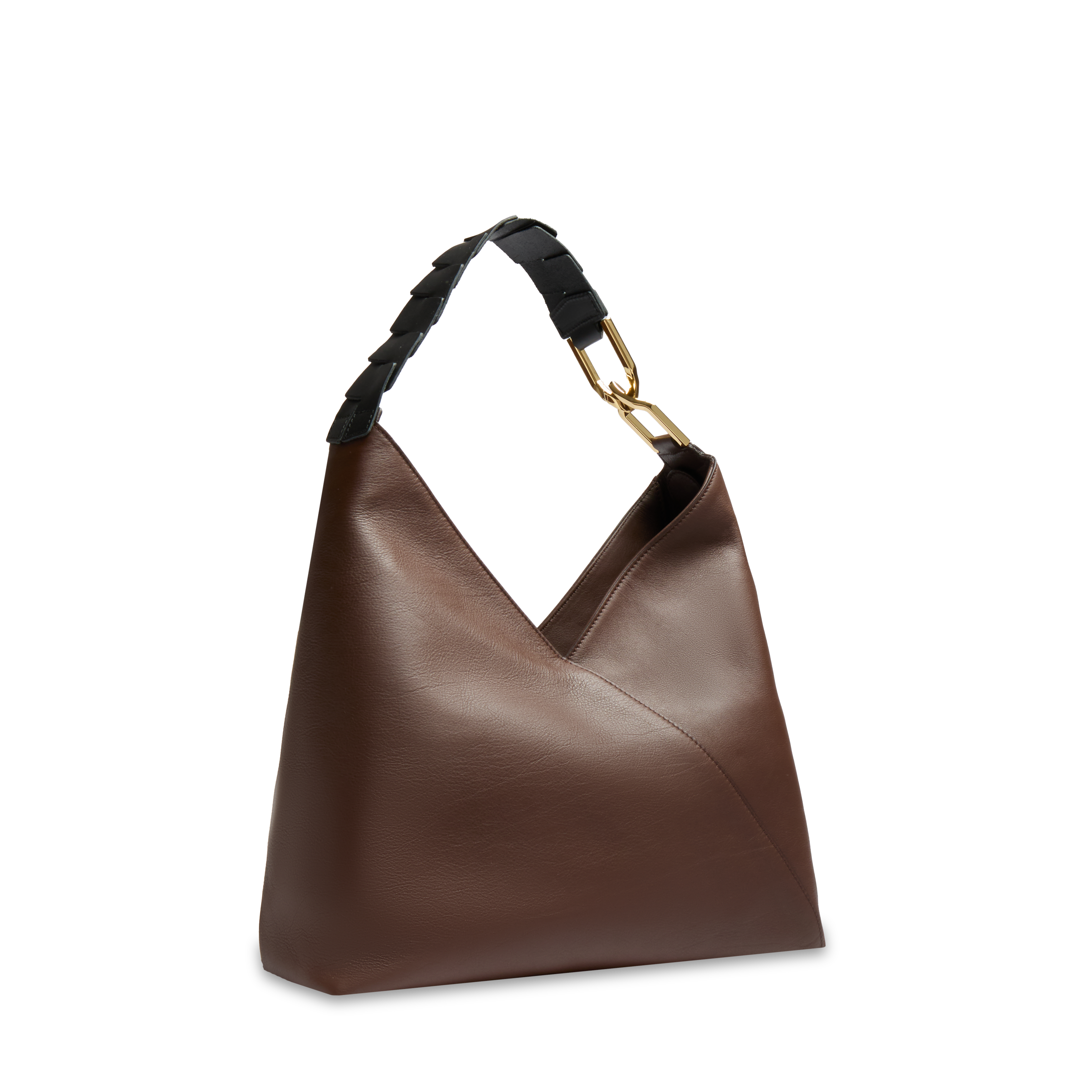 Sac hobo zippé l pagode de lancel en cuir LANCEL Marron