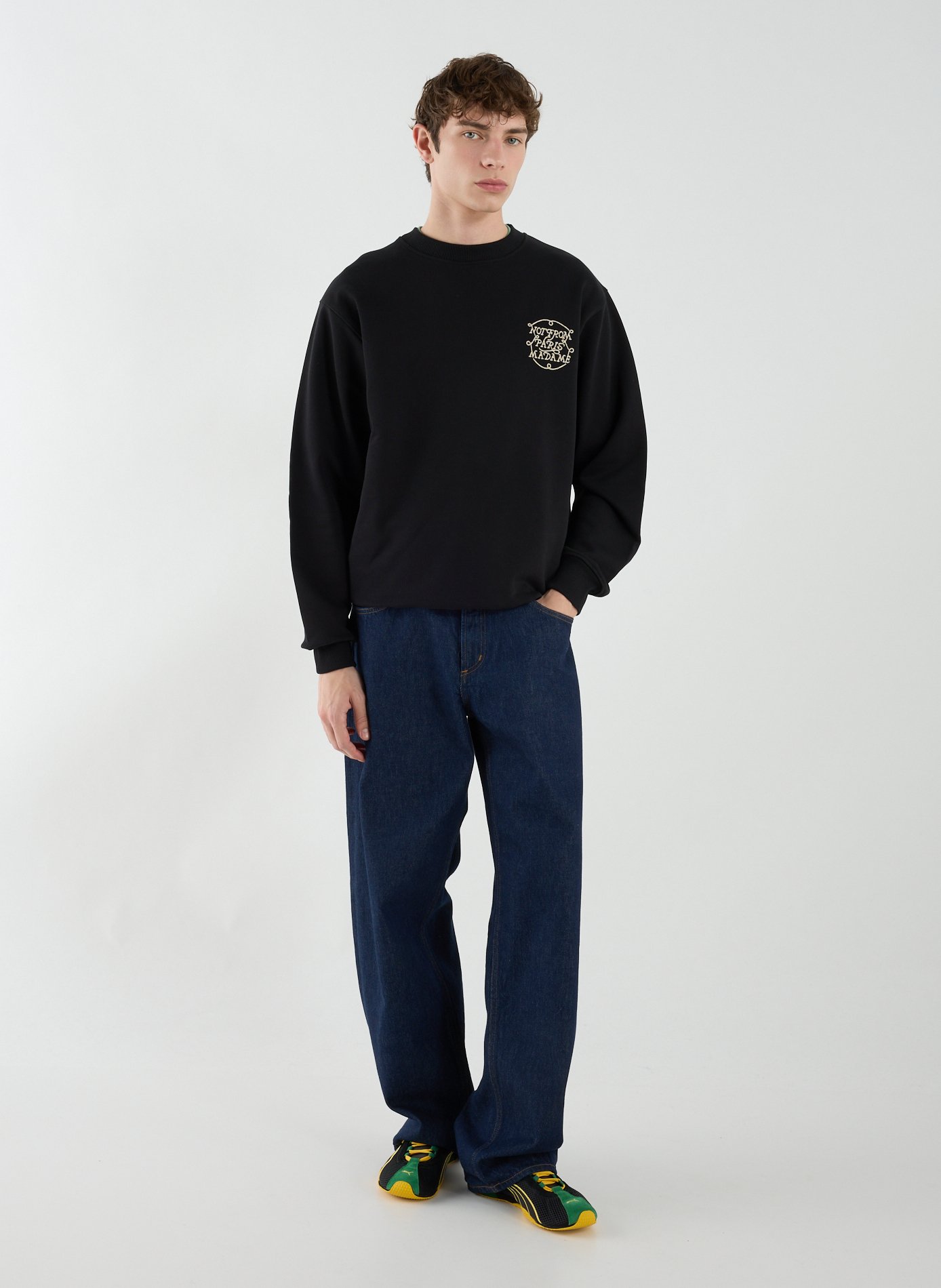 Jean ample Fusion Rinse en coton AGOLDE Bleu