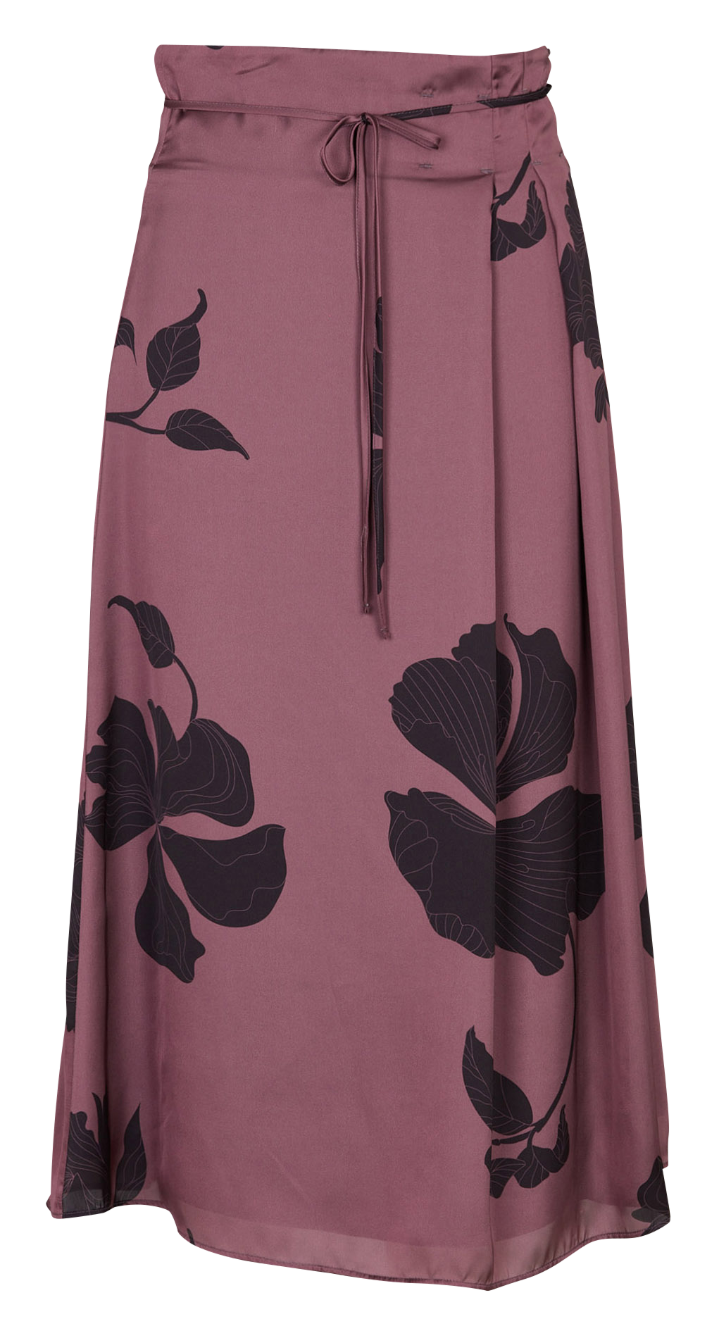 Jupe midi imprimée IKKS Marron