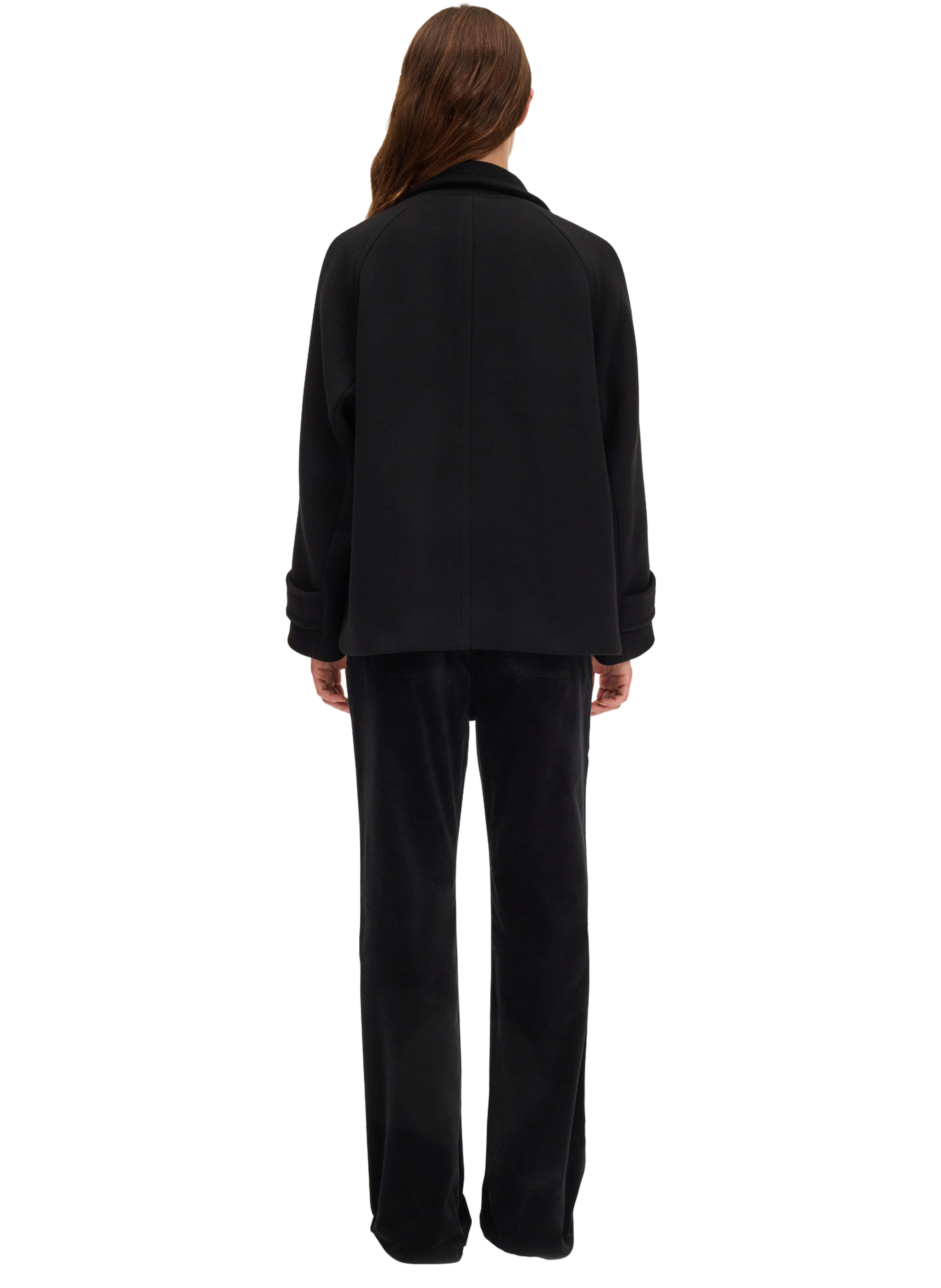 Manteau court croisé - melvya PABLO Noir