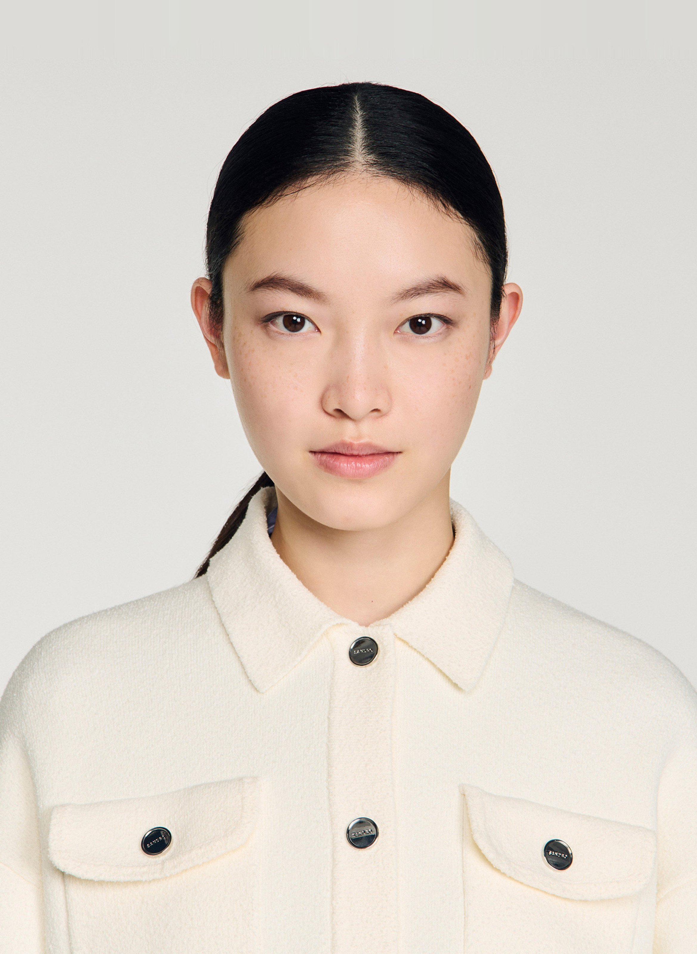 Cardigan col classique SANDRO Beige