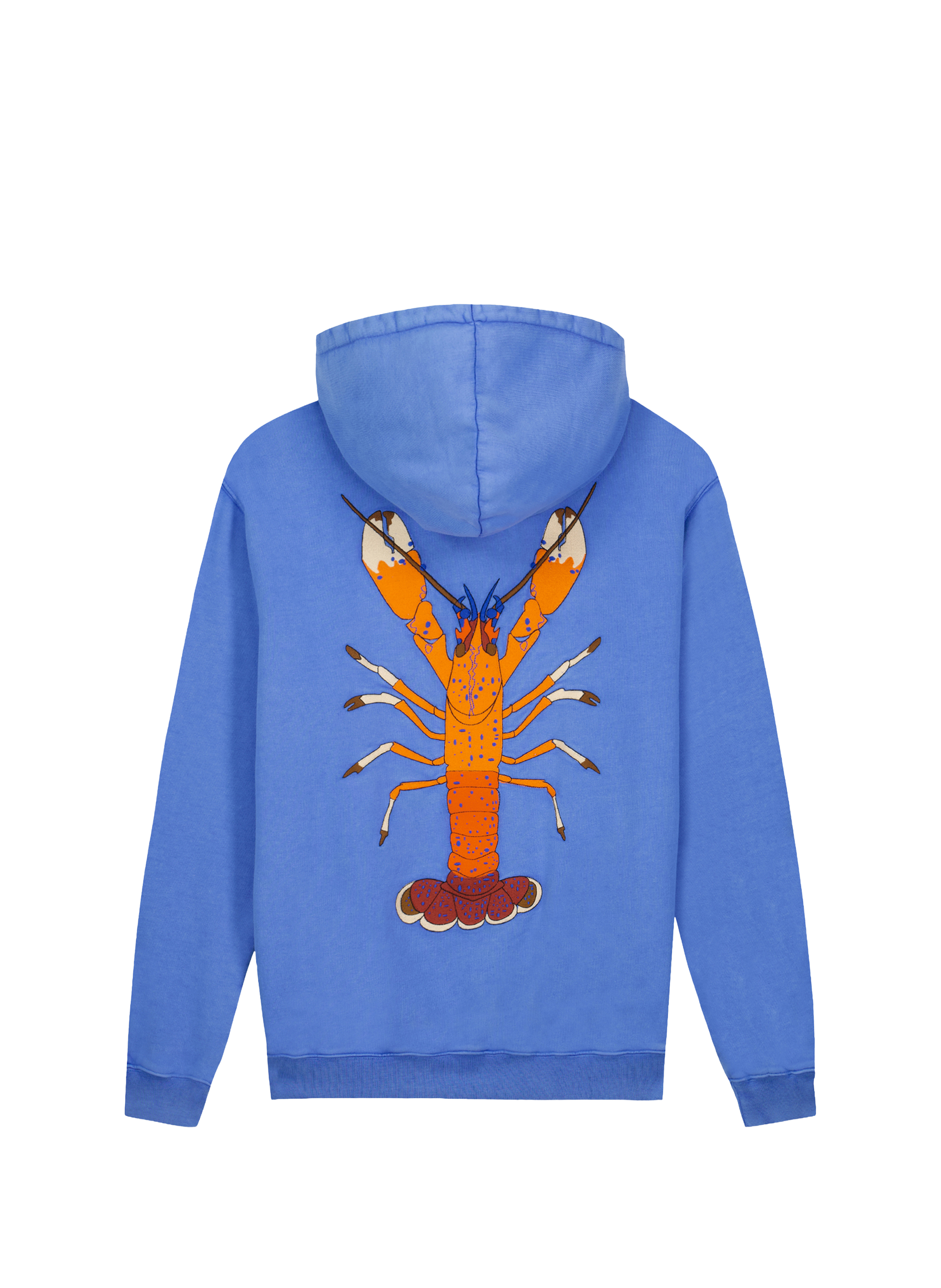 Sweat Reaumur Lobster à capuche en coton MAISON LABICHE Bleu