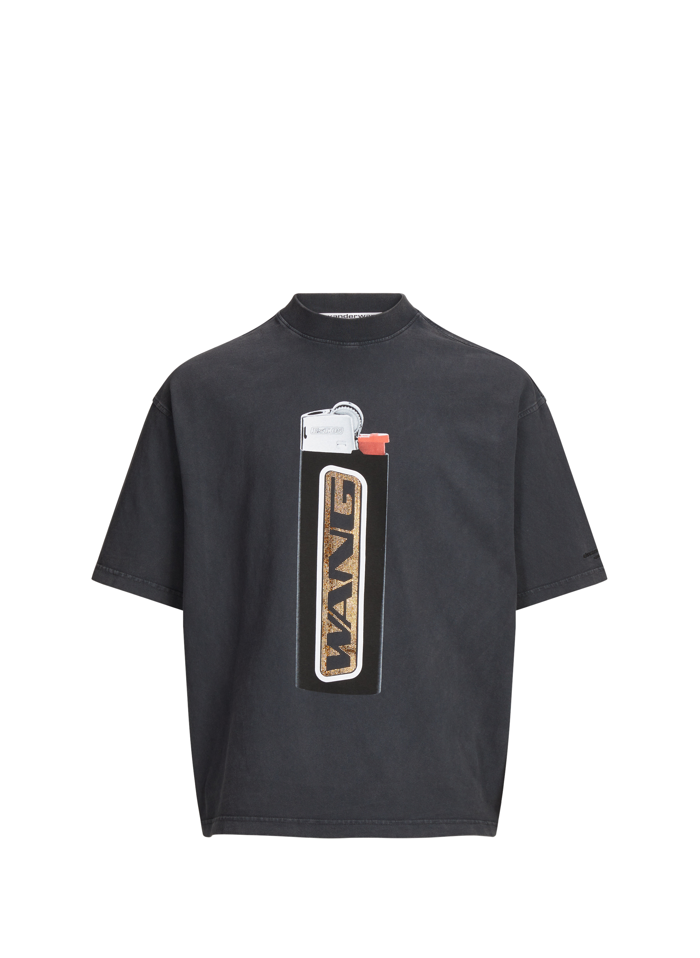 Chemise en lin et coton ALEXANDER WANG Noir