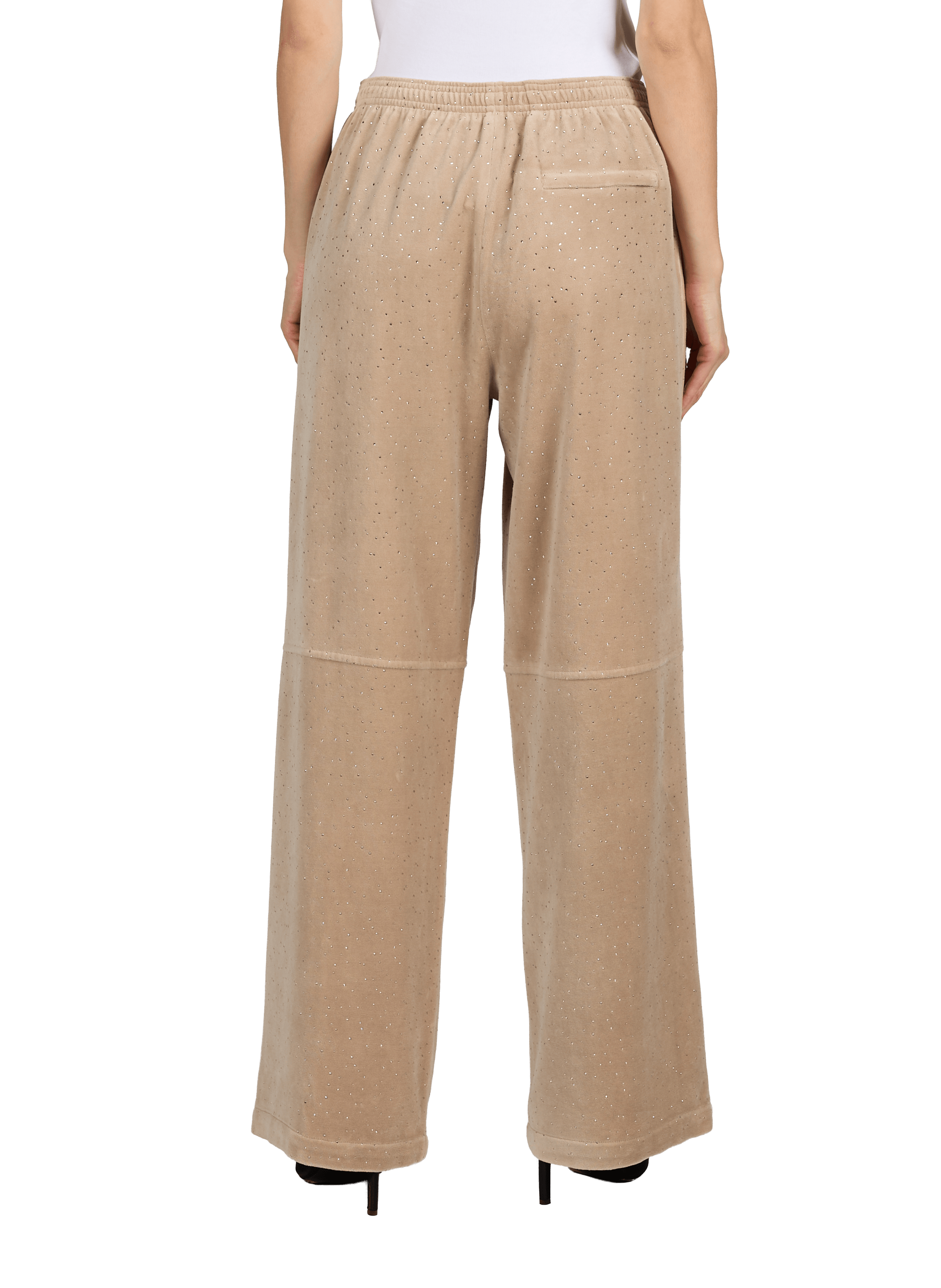 Pantalon de survêtement velours en coton mélangé ALEXANDER WANG Marron