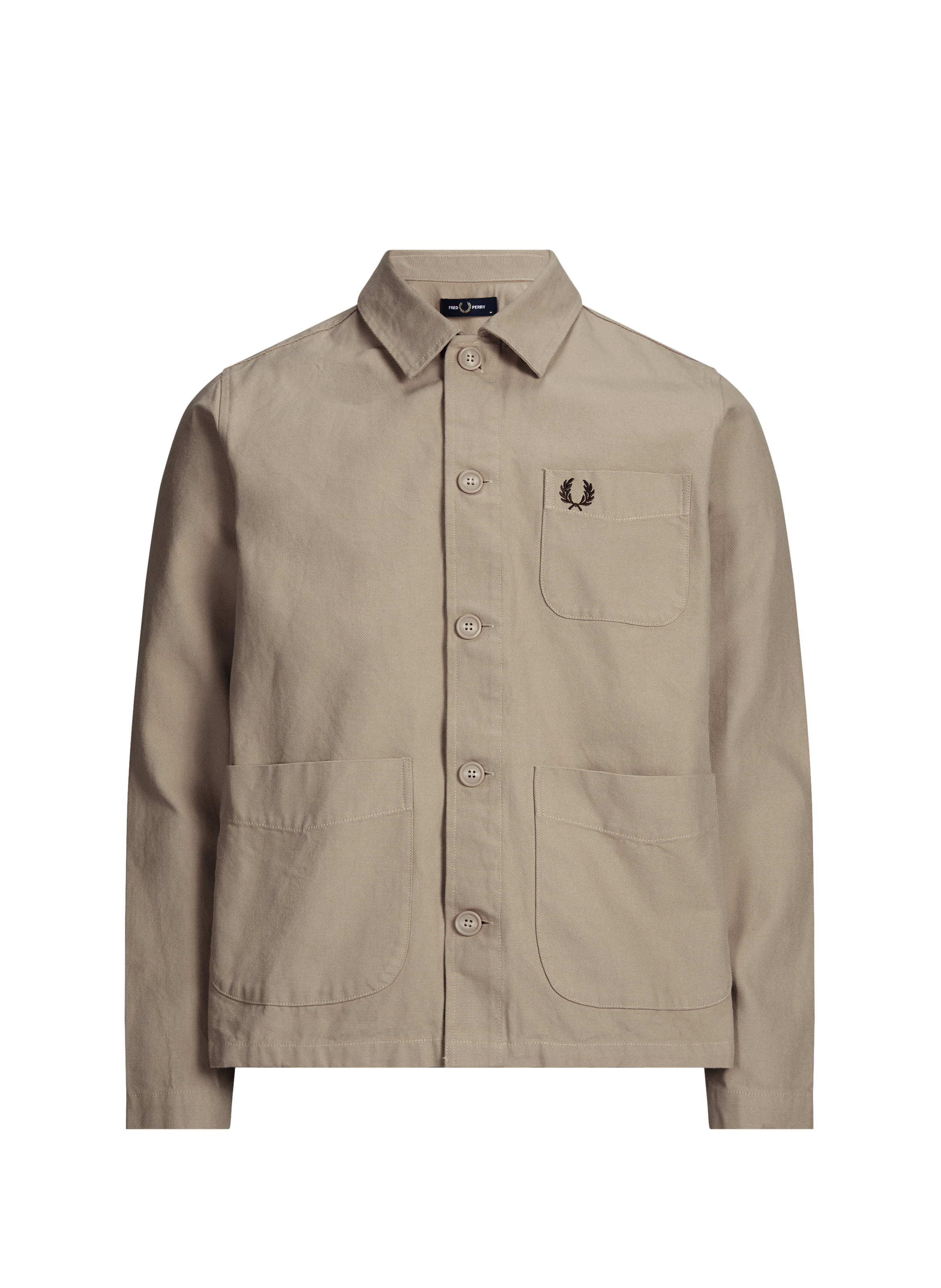Jacket with classic cotton collar FRED PERRY Beige