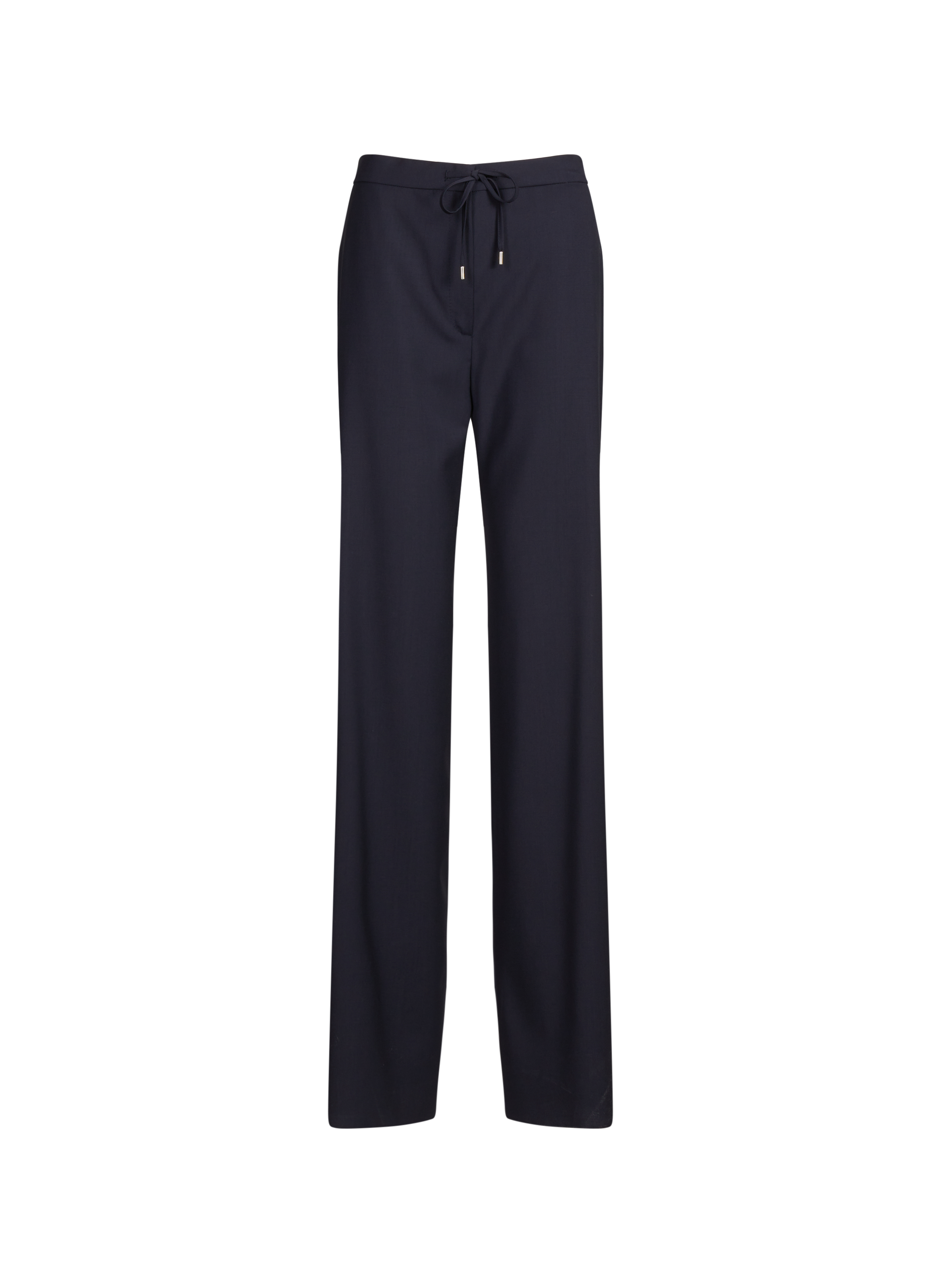 Straight fluid wool trousers in virgin wool. MAX MARA Blue