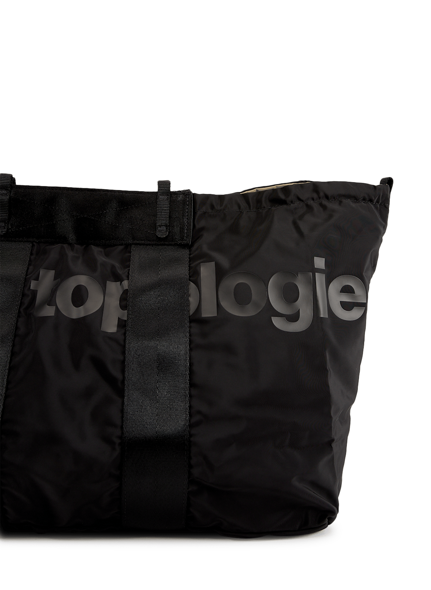 Summit drawstring tote bag TOPOLOGIE Black