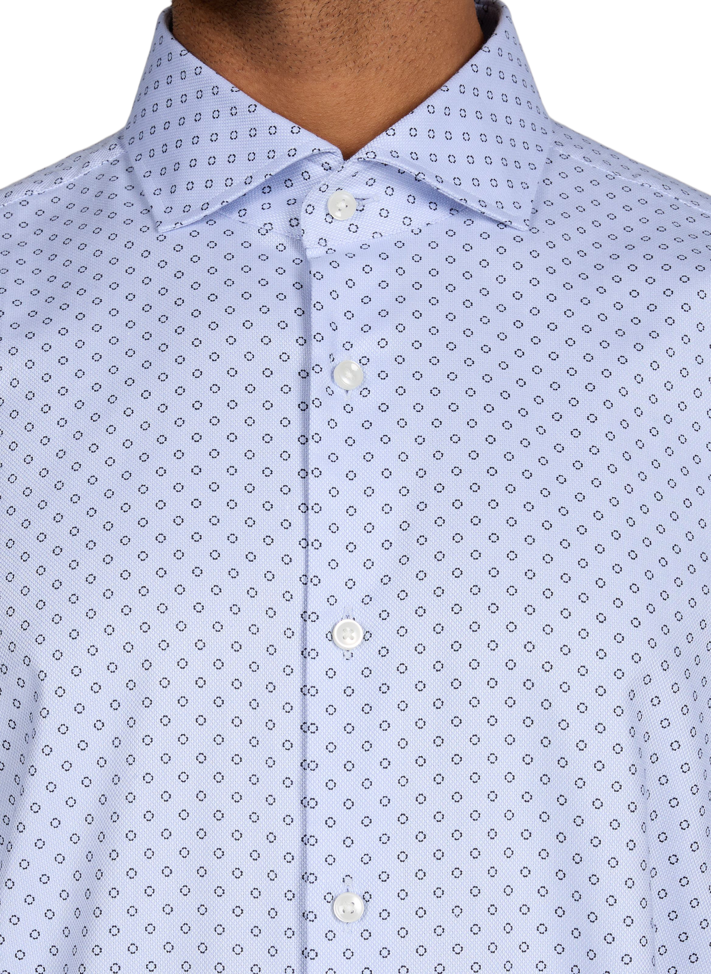 Joe patterned shirt in blended cotton BOSS Blue