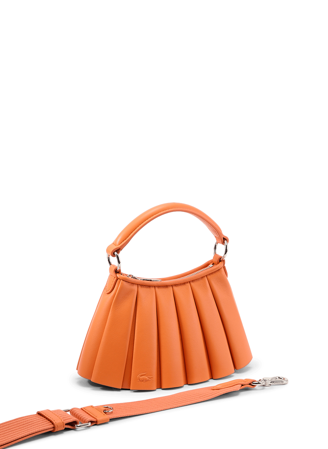 Mini Lenglen leather bag LACOSTE Orange