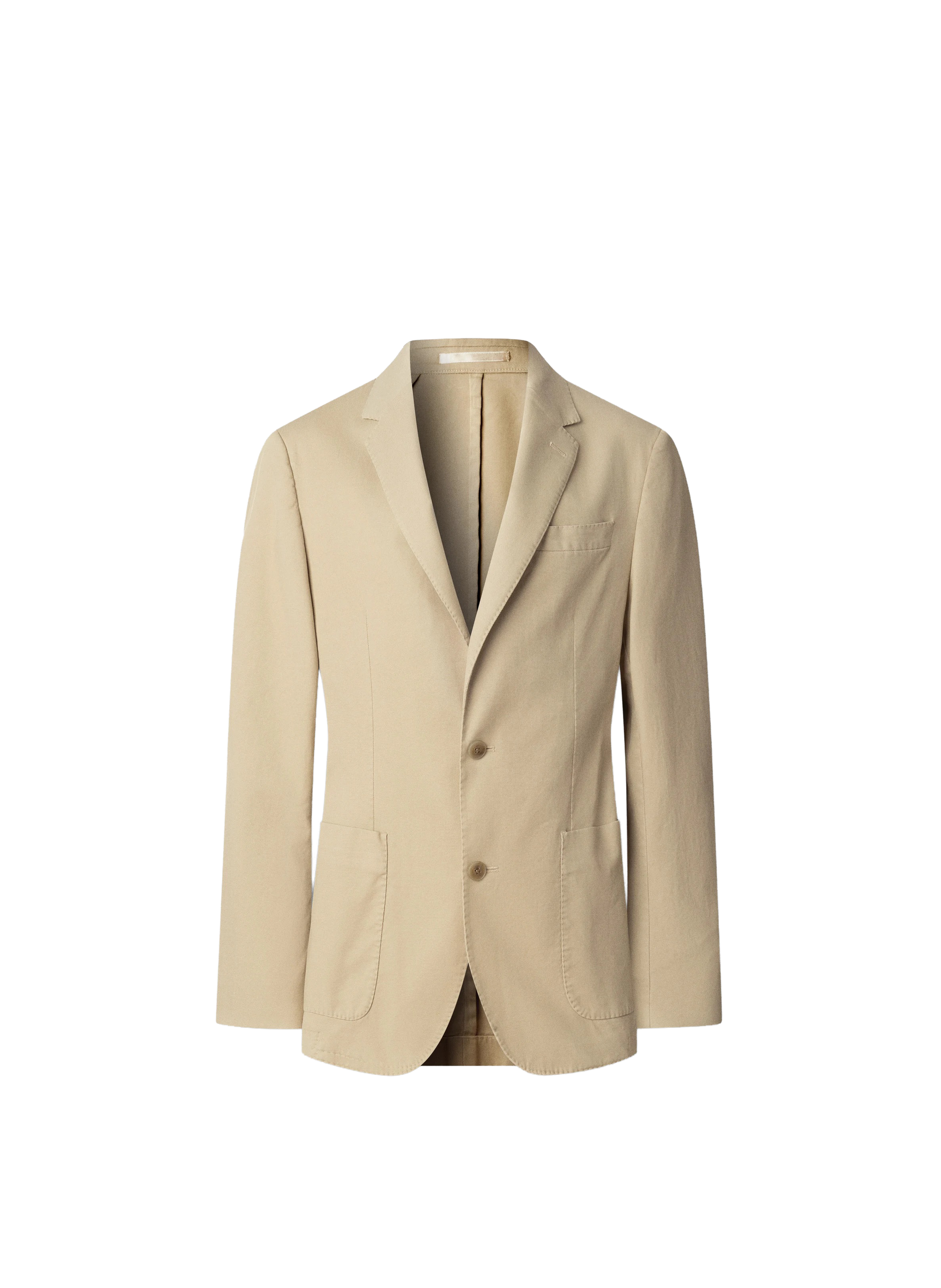 Blended cotton suit jacket HACKETT Beige