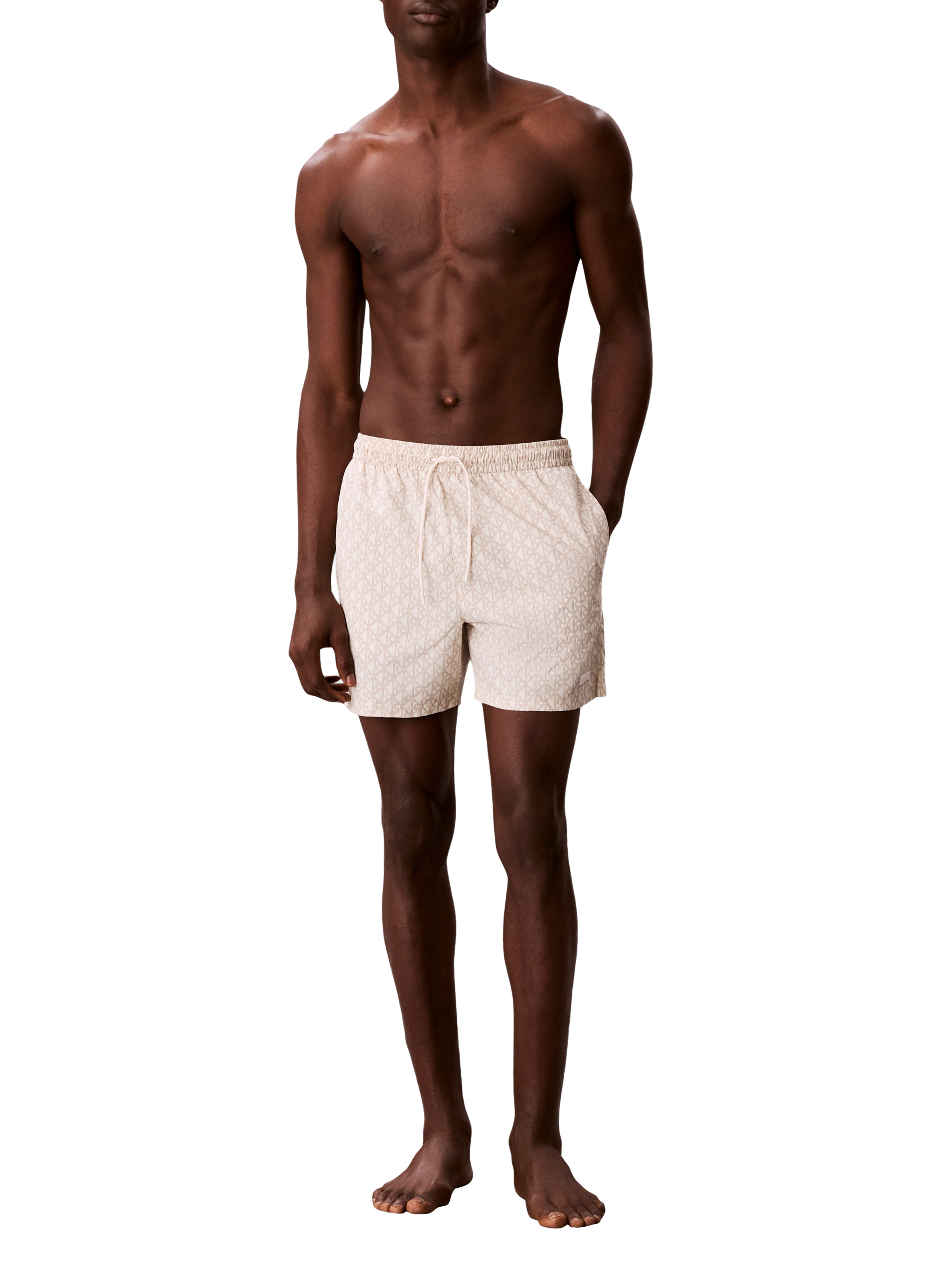 Printed swim shorts CALVIN KLEIN Beige