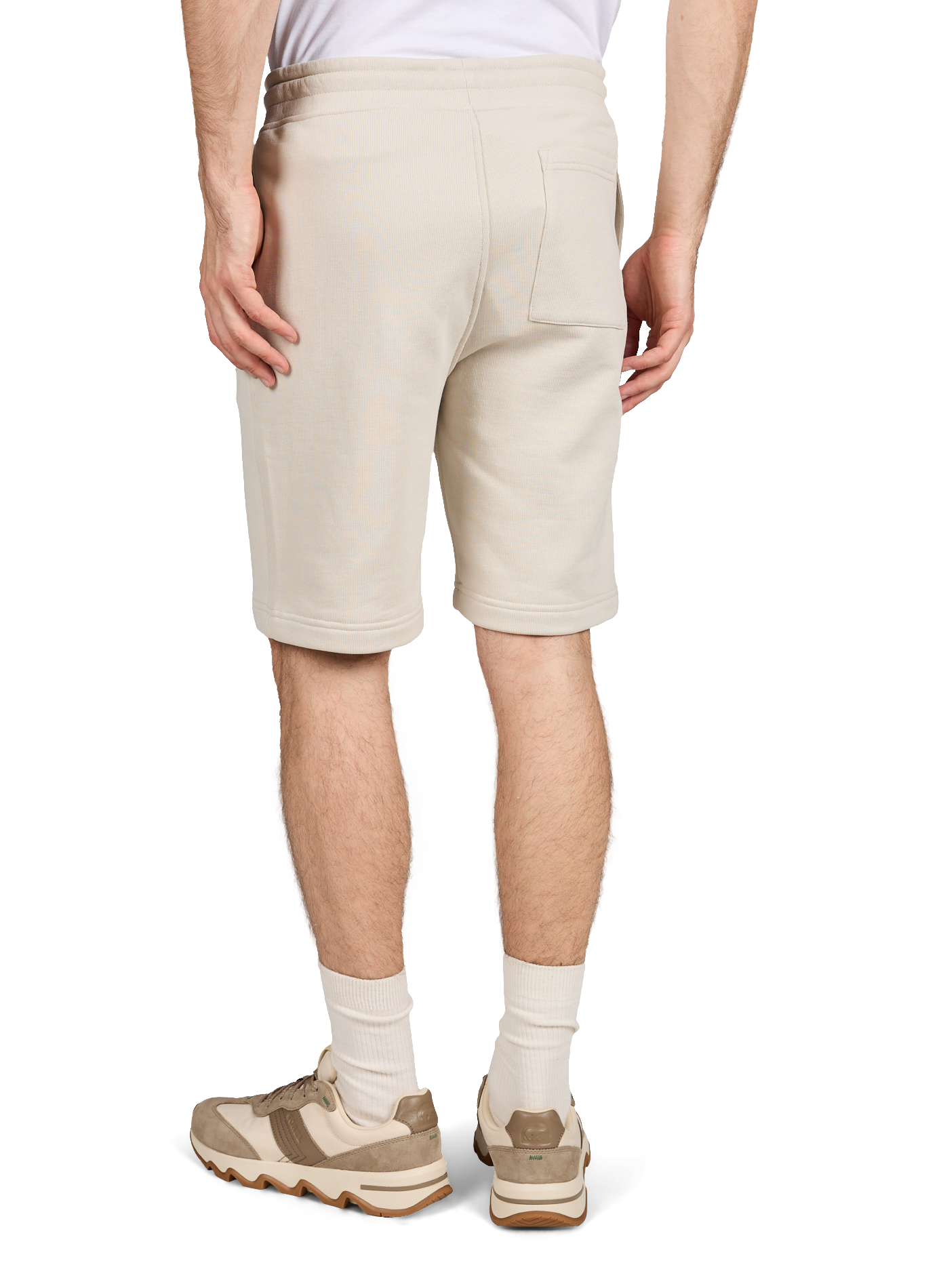 Short à cordons en coton mélangé K-WAY Beige