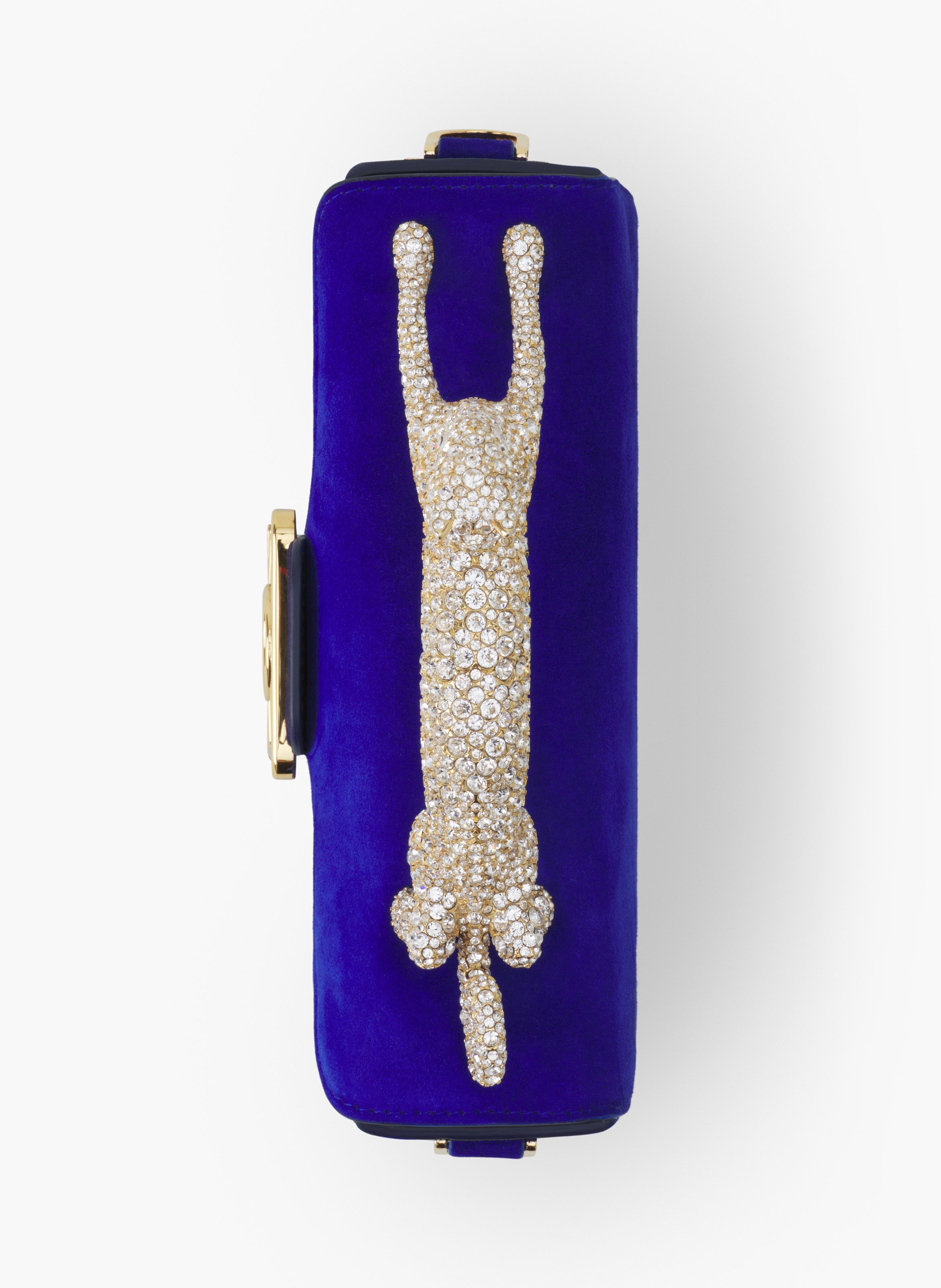 Sac pencil cat nano en cuir LANVIN Bleu