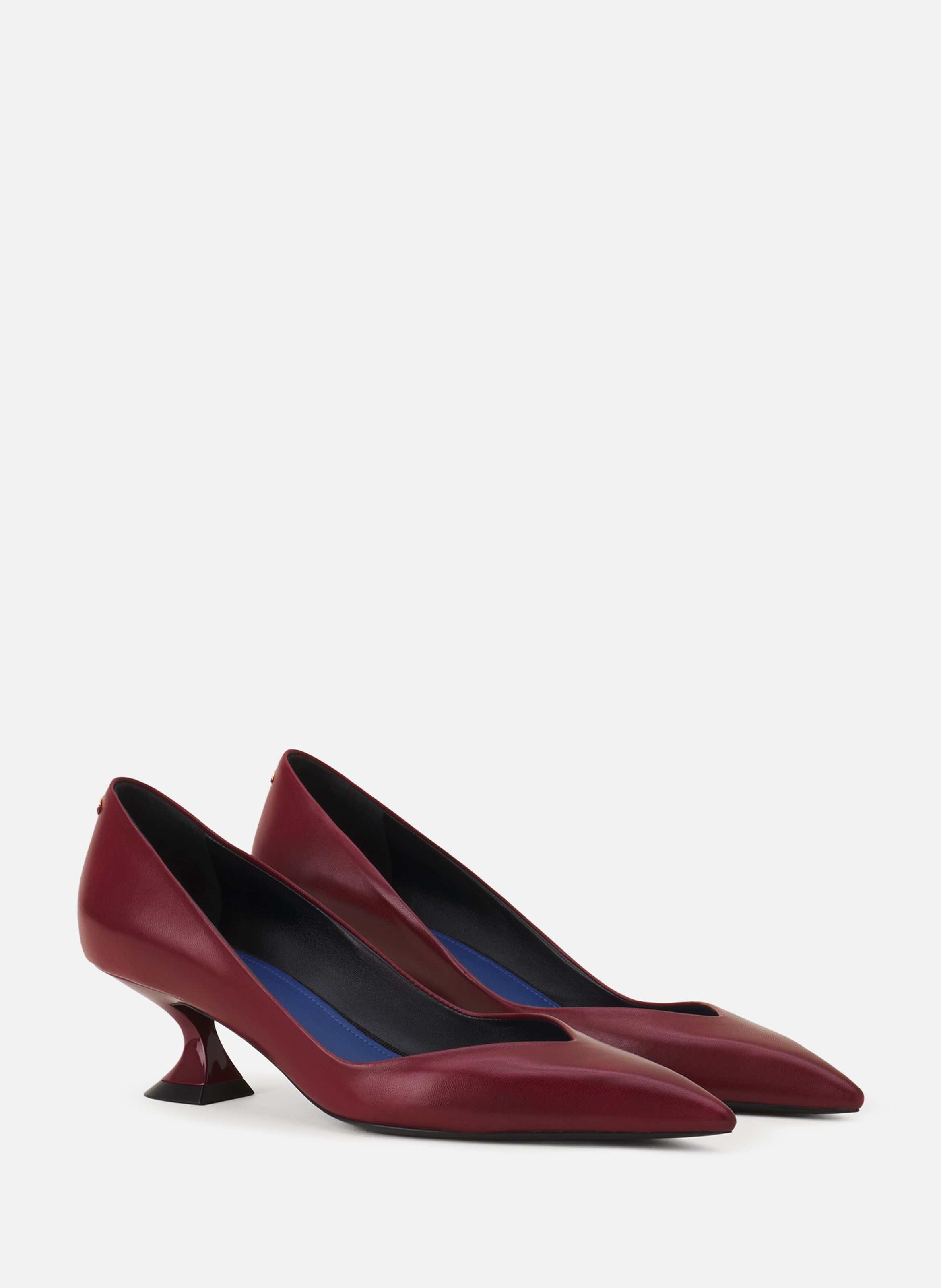 Escarpin midnight step en cuir LANVIN Marron