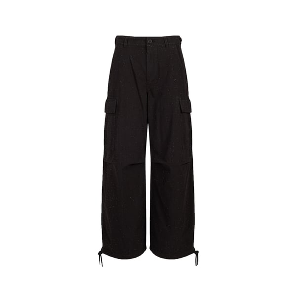 Pantalon large en coton mélangé Pantalon large en coton mélangé