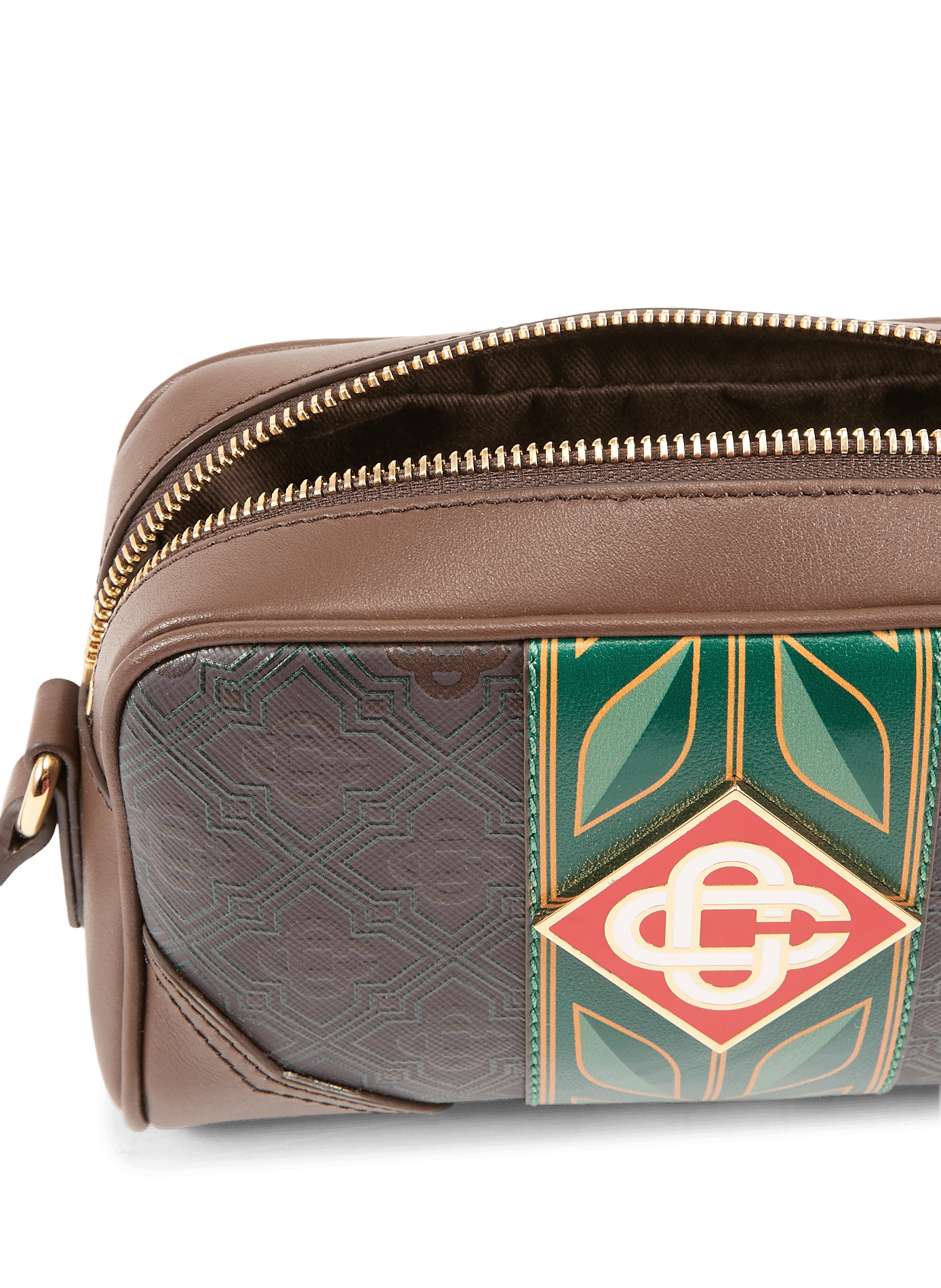 Patterned shoulder bag CASABLANCA PARIS Brown