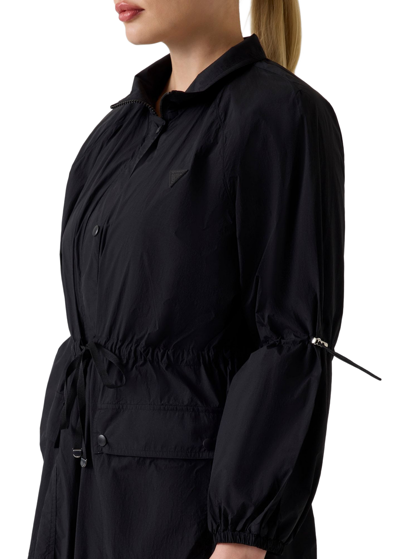Long coat with classic collar GUESS Black